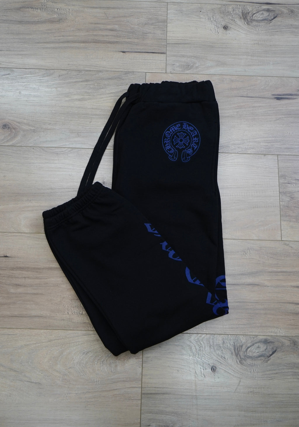 Chrome Hearts Blue Horseshoe Logo Sweatpants
