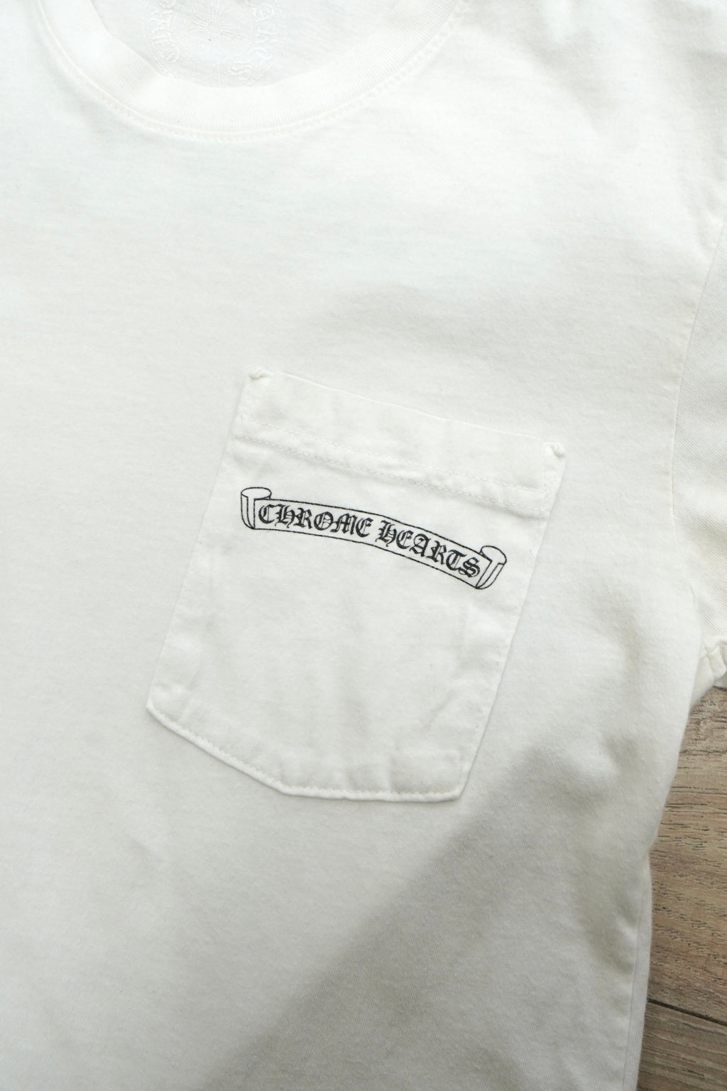 Chrome Hearts Scroll Logo FU Sleeve T-Shirt
