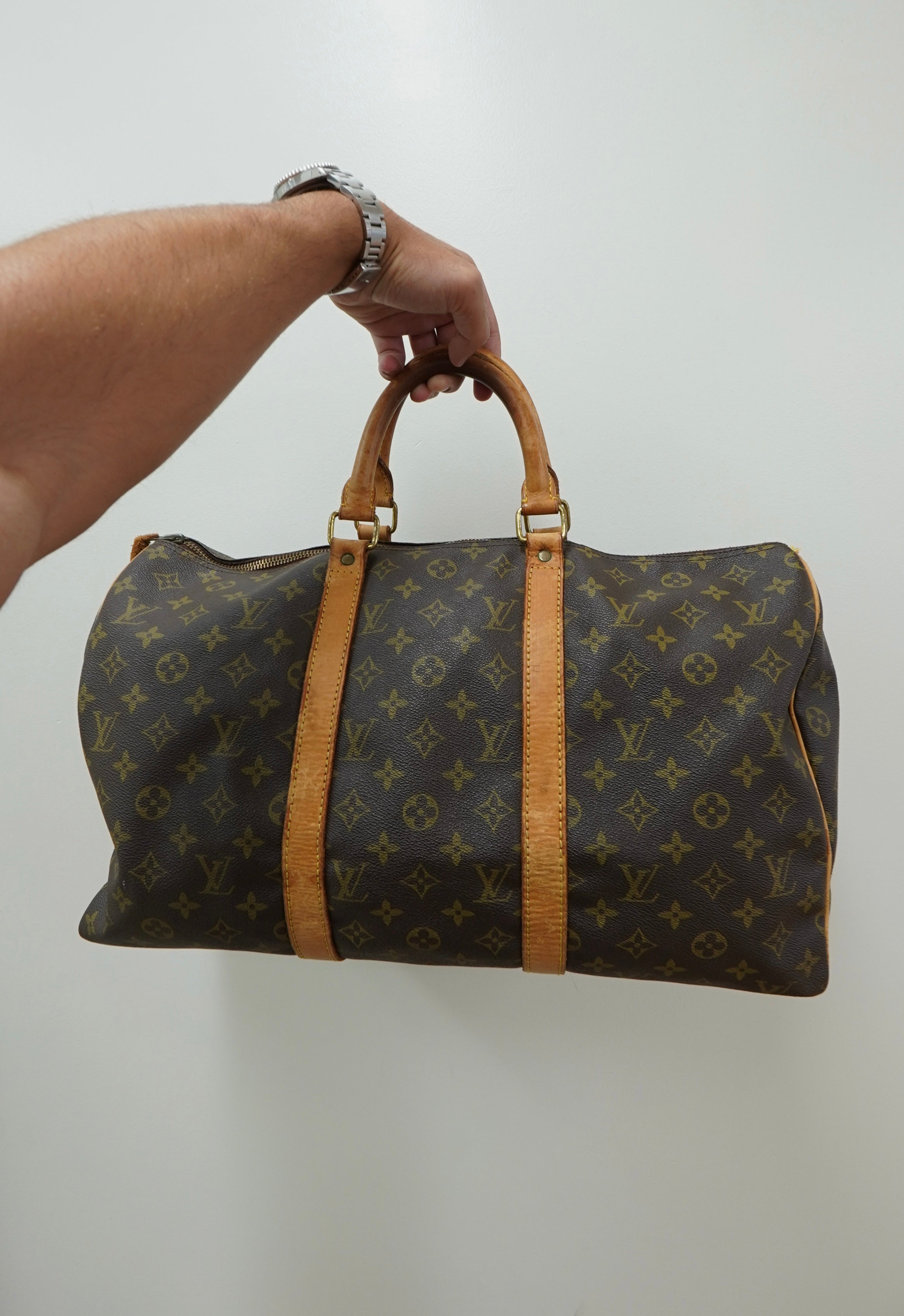 Vintage Louis Vuitton Monogram Keepall 45