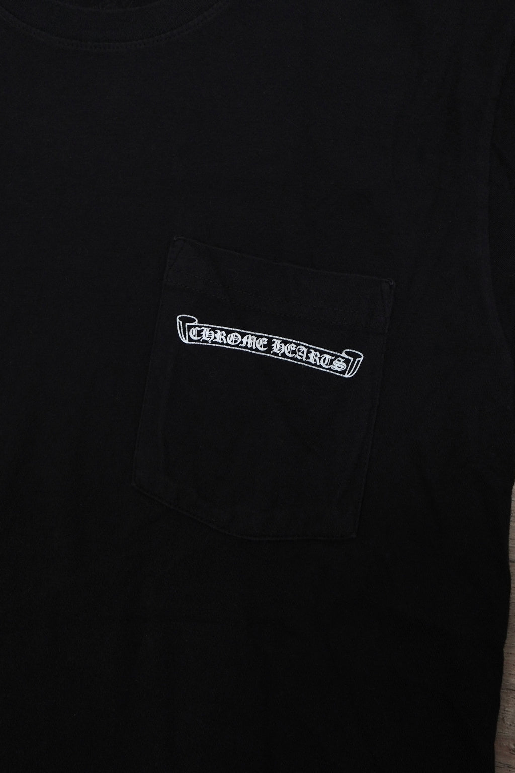Chrome Hearts Scroll Logo Black T-Shirt