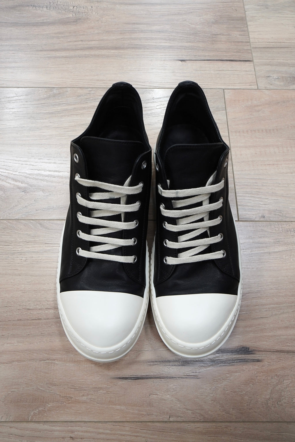 Rick Owens Scarpe Pelle Low Sneakers