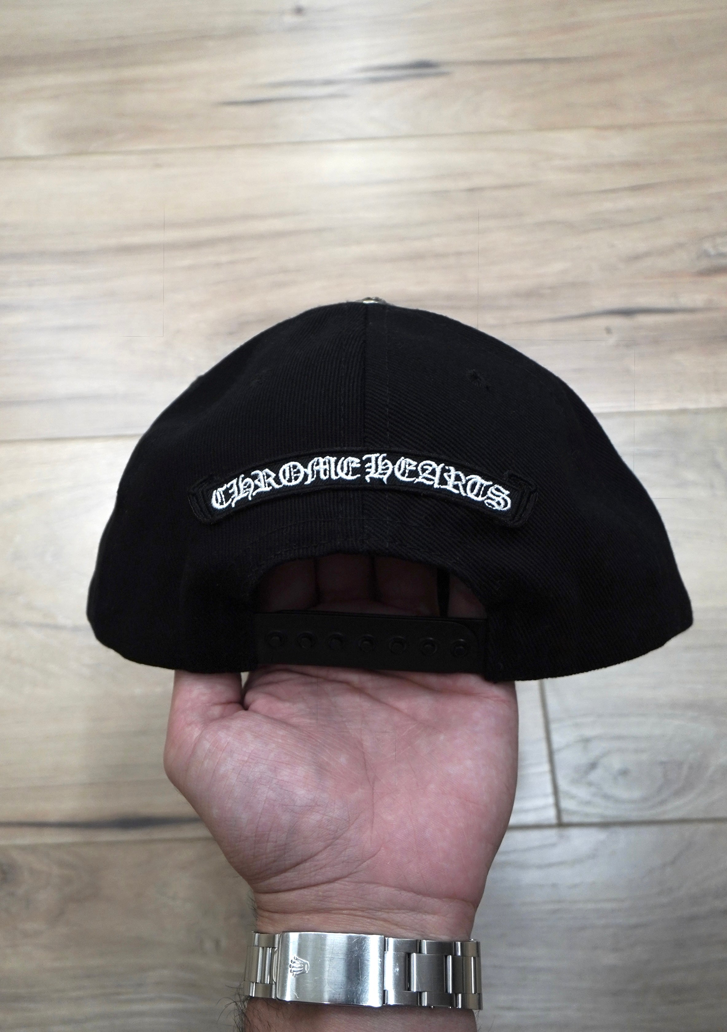 Chrome Hearts Horseshoe Black Denim Baseball Hat