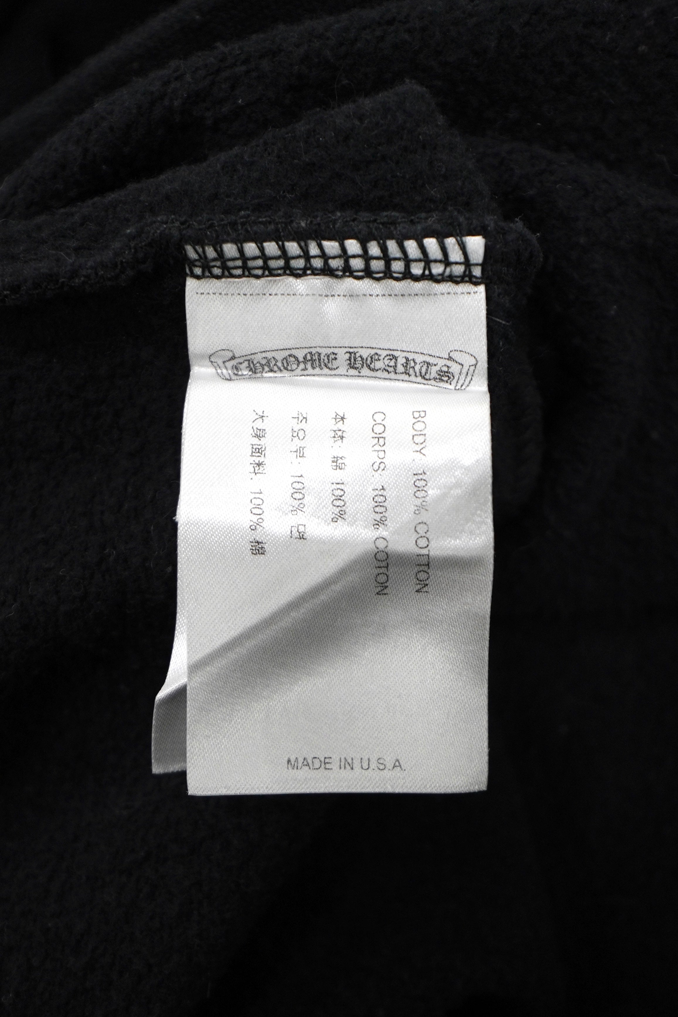 Chrome Hearts Horseshoe Floral Black Crewneck Sweatshirt