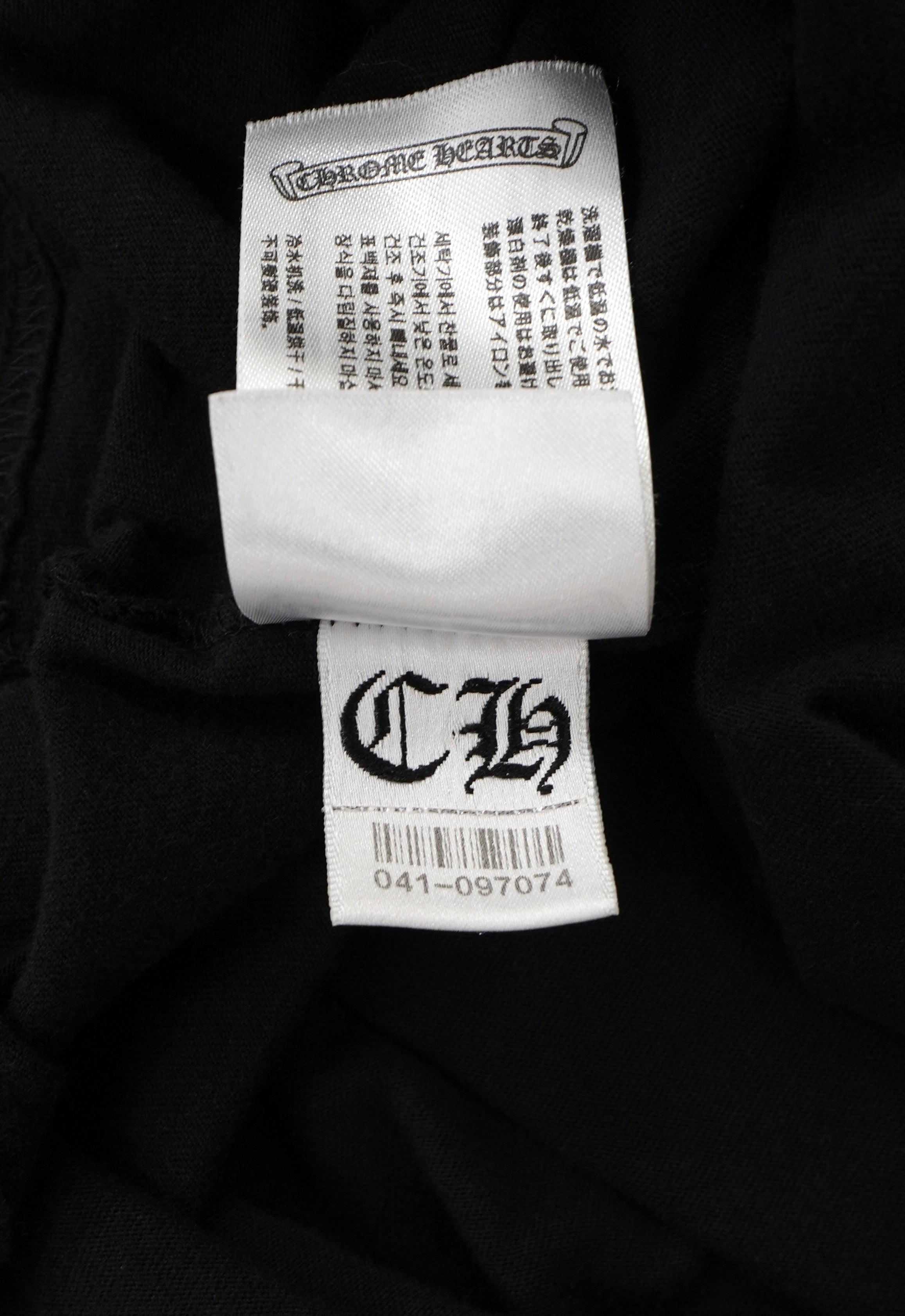 Chrome Hearts Blue Neck Print Logo T-Shirt