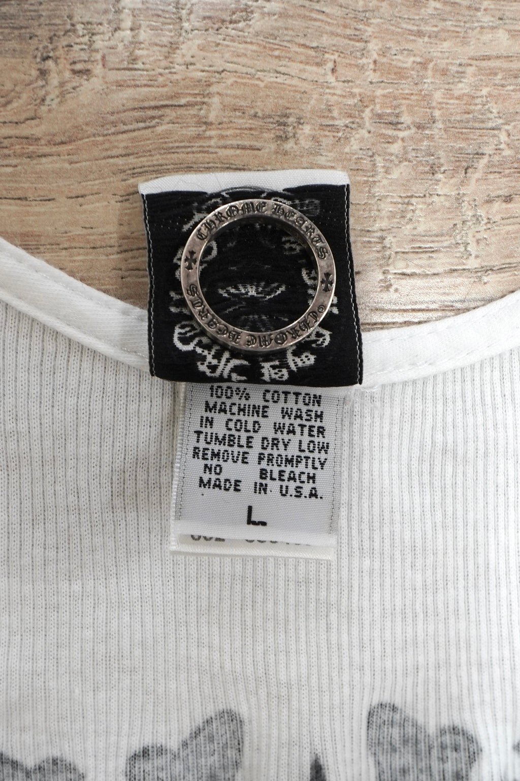 Vintage Chrome Hearts Orange Scroll Ninja Star Tank Top
