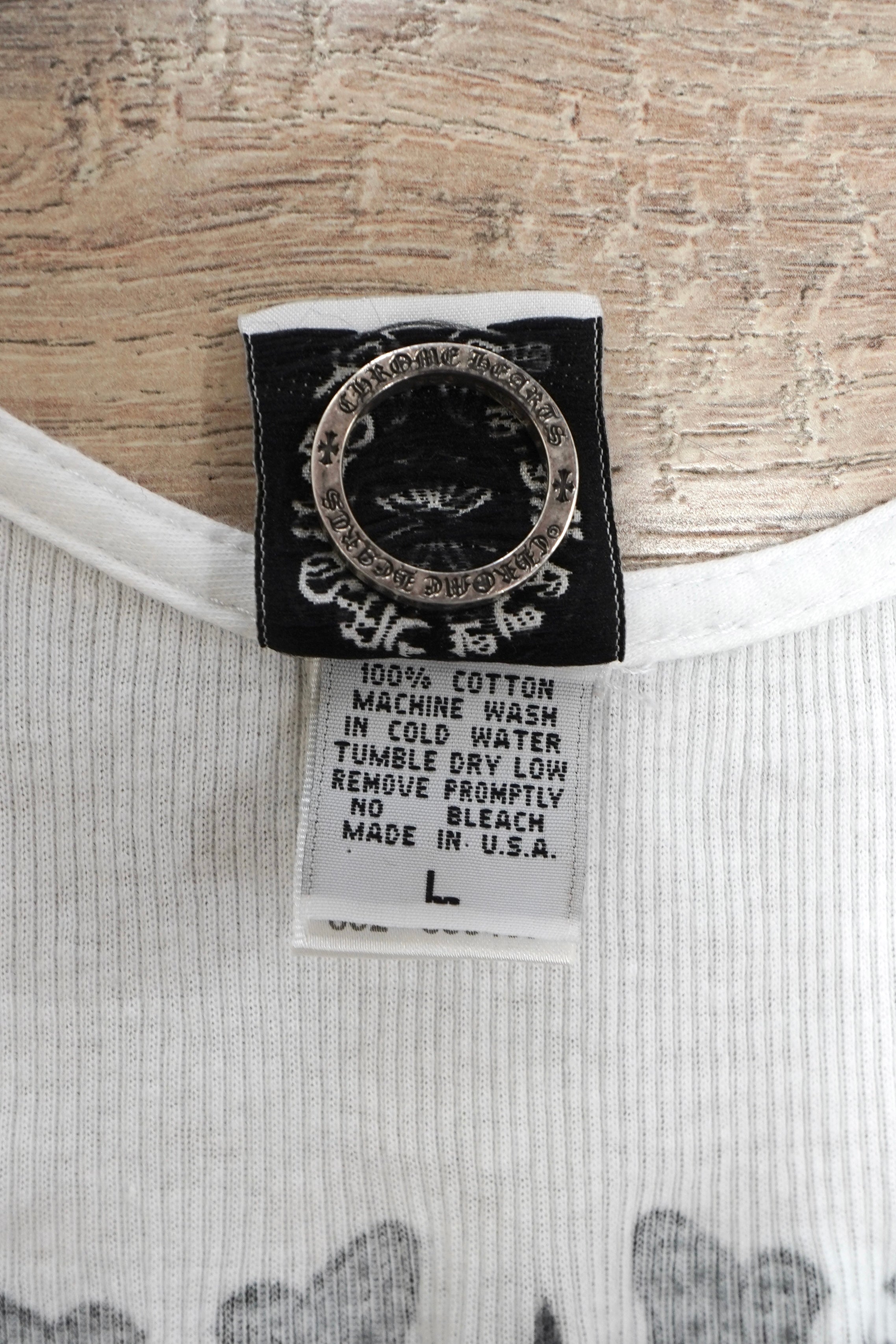 Vintage Chrome Hearts Orange Scroll Ninja Star Tank Top