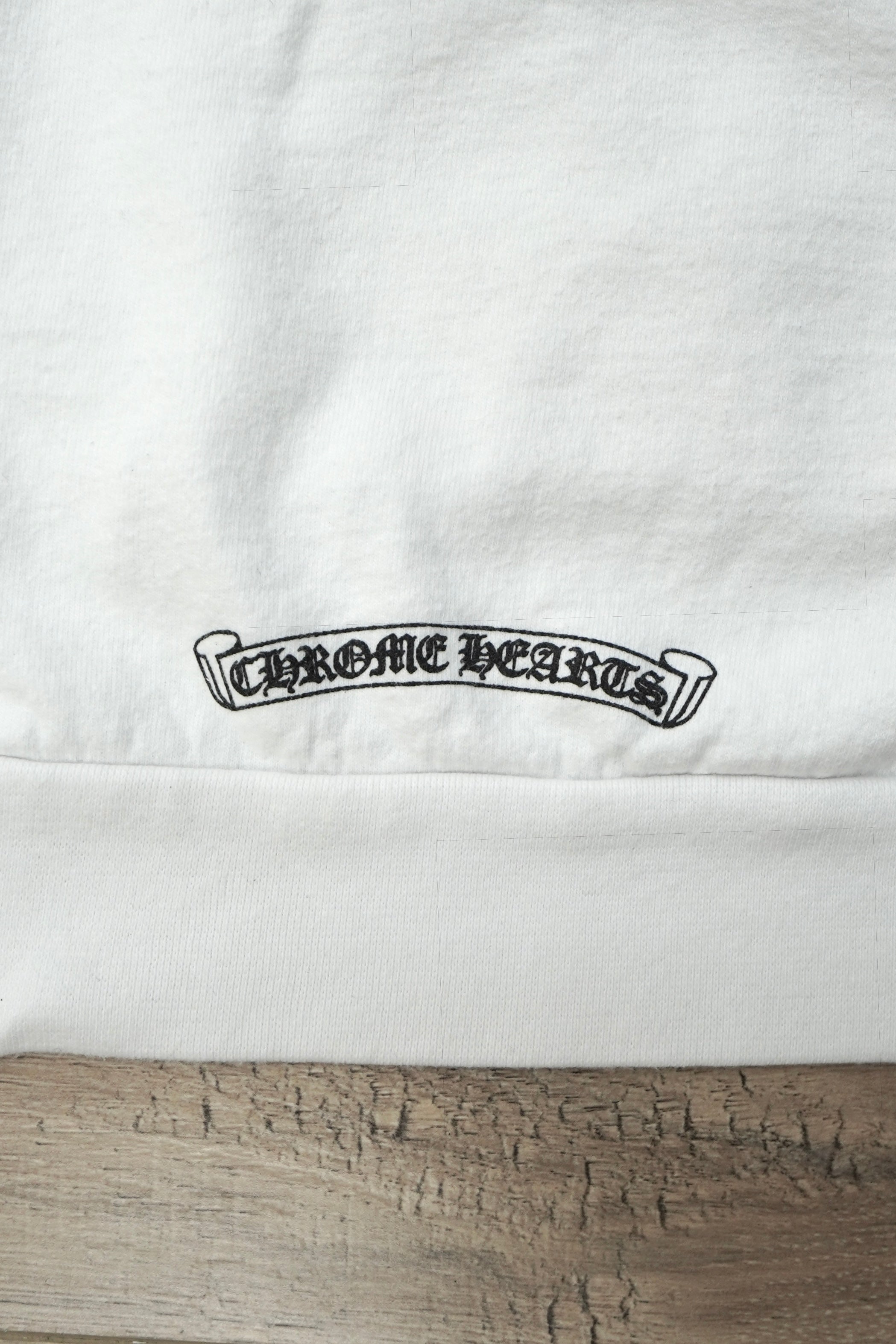Chrome Hearts Horseshoe Floral White Hoodie