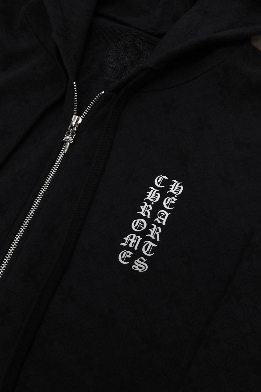 Chrome Hearts Monogram Horseshoe Zip Up Hoodie