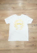 Chrome Hearts Gold Metallic Horseshoe Glasses T Shirt
