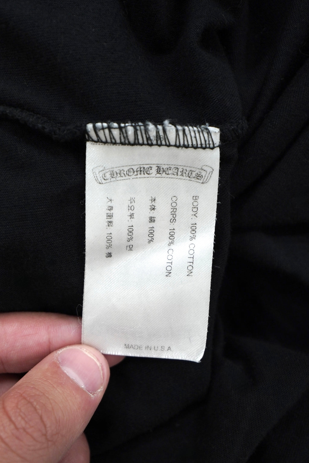 Chrome Hearts Paris Exclusive Horseshoe Black T-Shirt