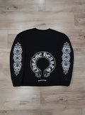 Chrome Hearts Horseshoe Floral Crewneck Sweatshirt