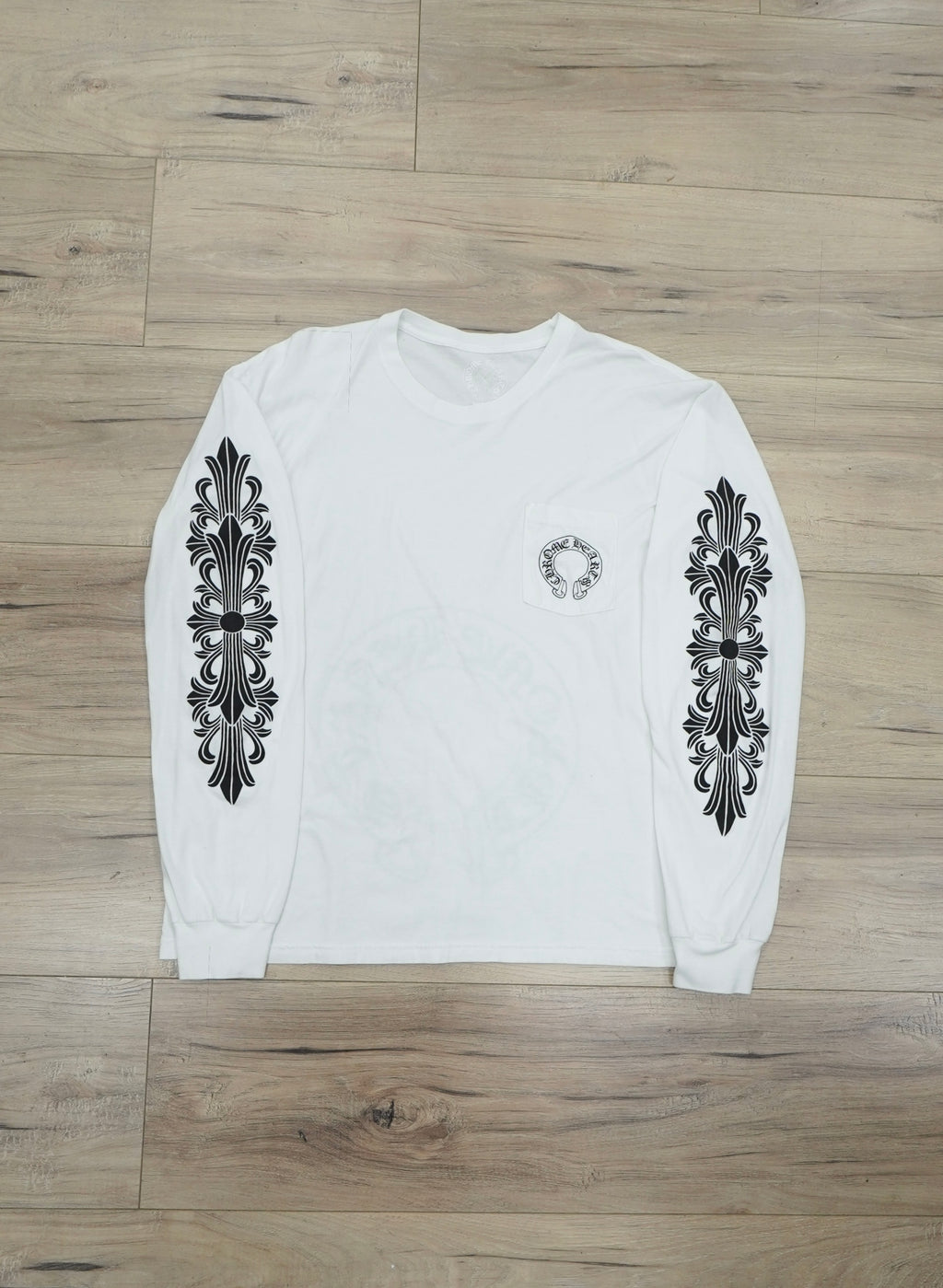 Chrome Hearts Horseshoe Floral Long-Sleeve