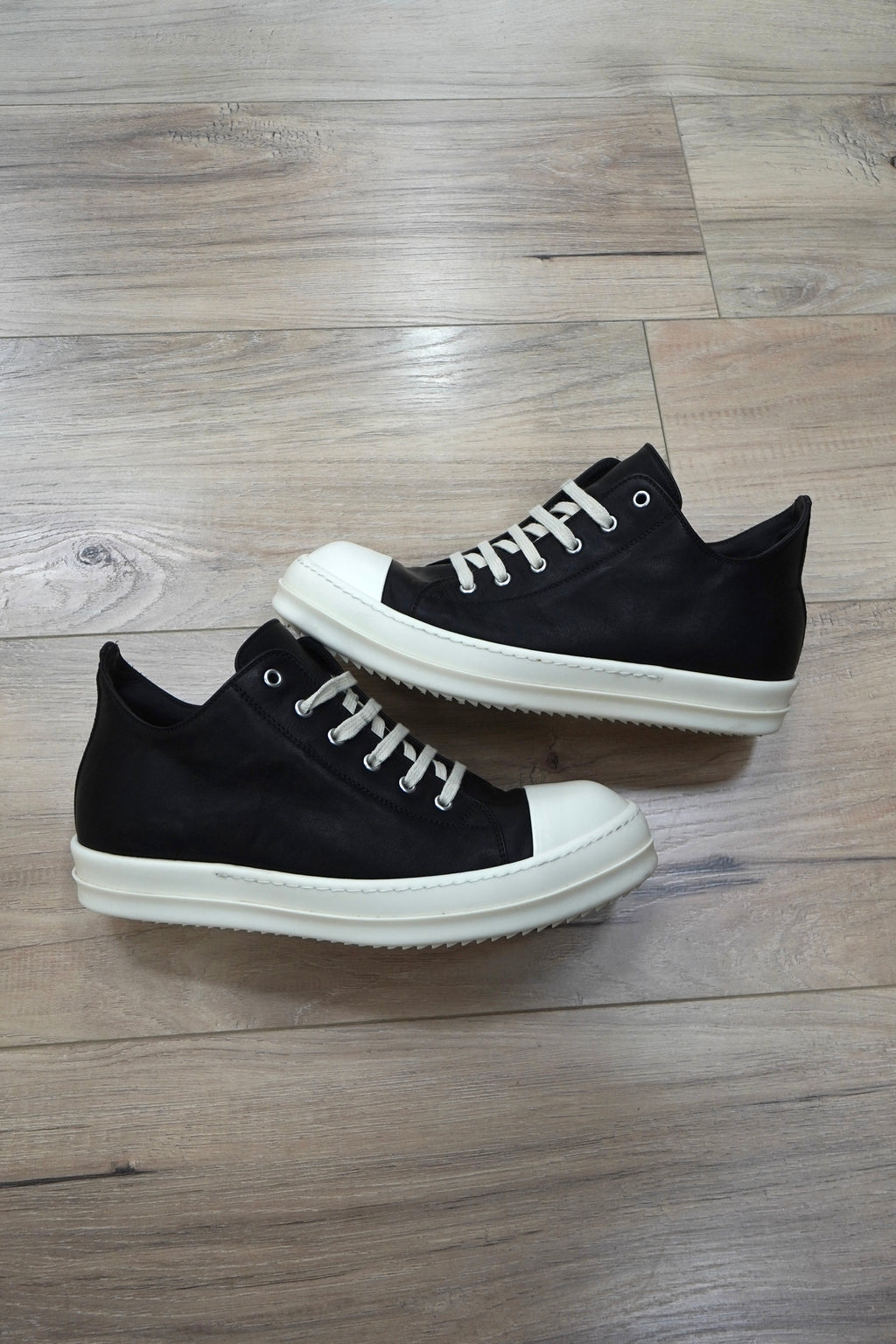 Rick Owens Scarpe Pelle Low Sneakers