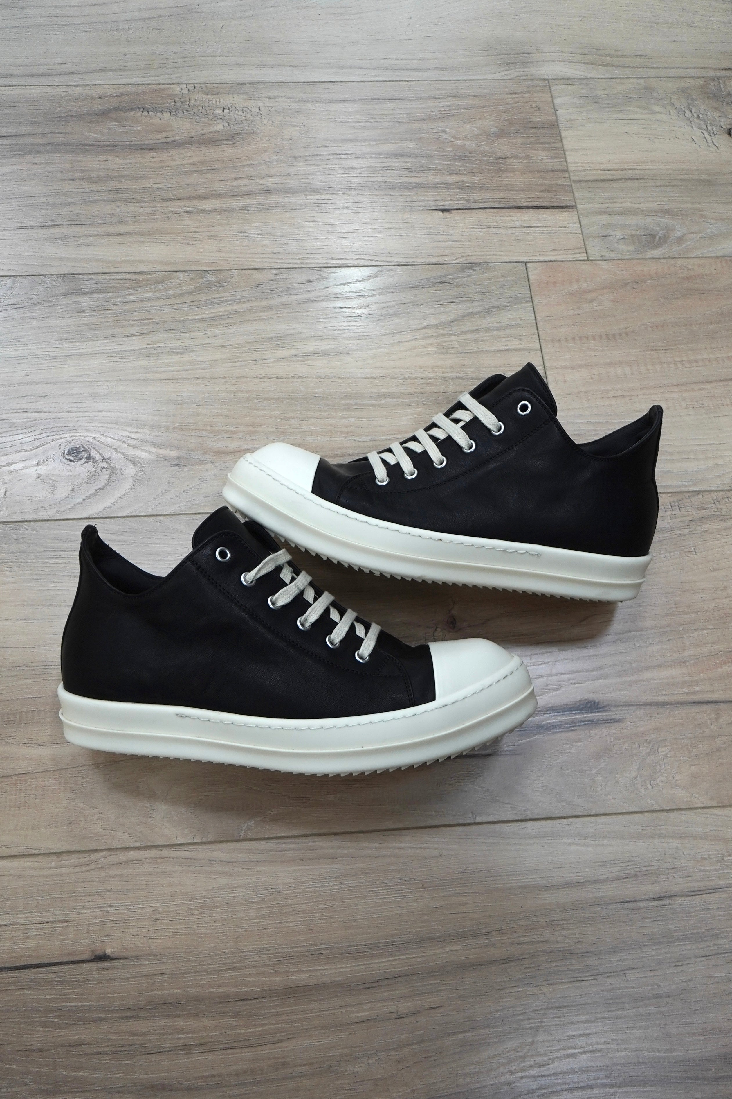 Rick Owens Scarpe Pelle Low Sneakers