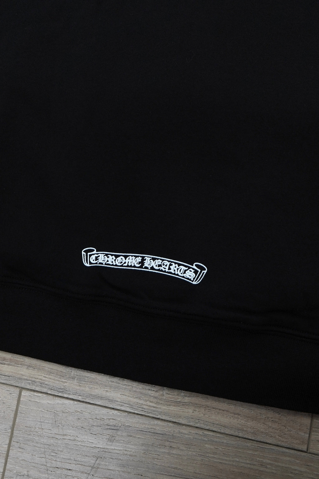 Chrome Hearts Vertical Logo Thermal Zip Up Hoodie