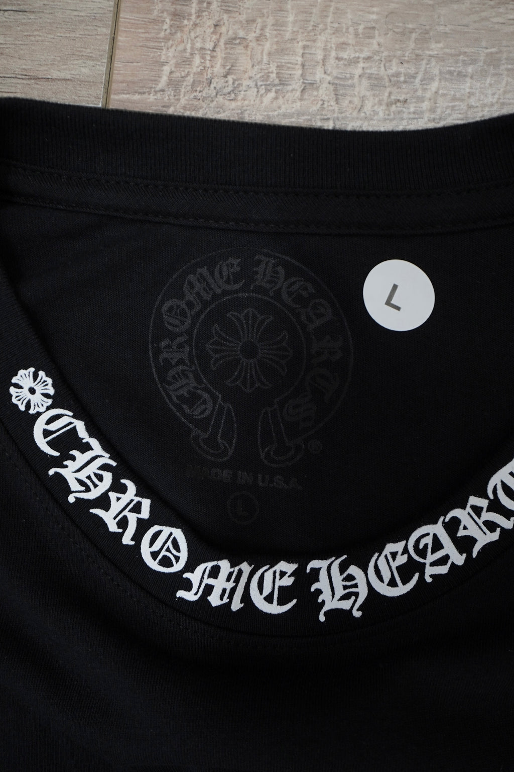 Chrome Hearts Neck Logo Black Long Sleeve