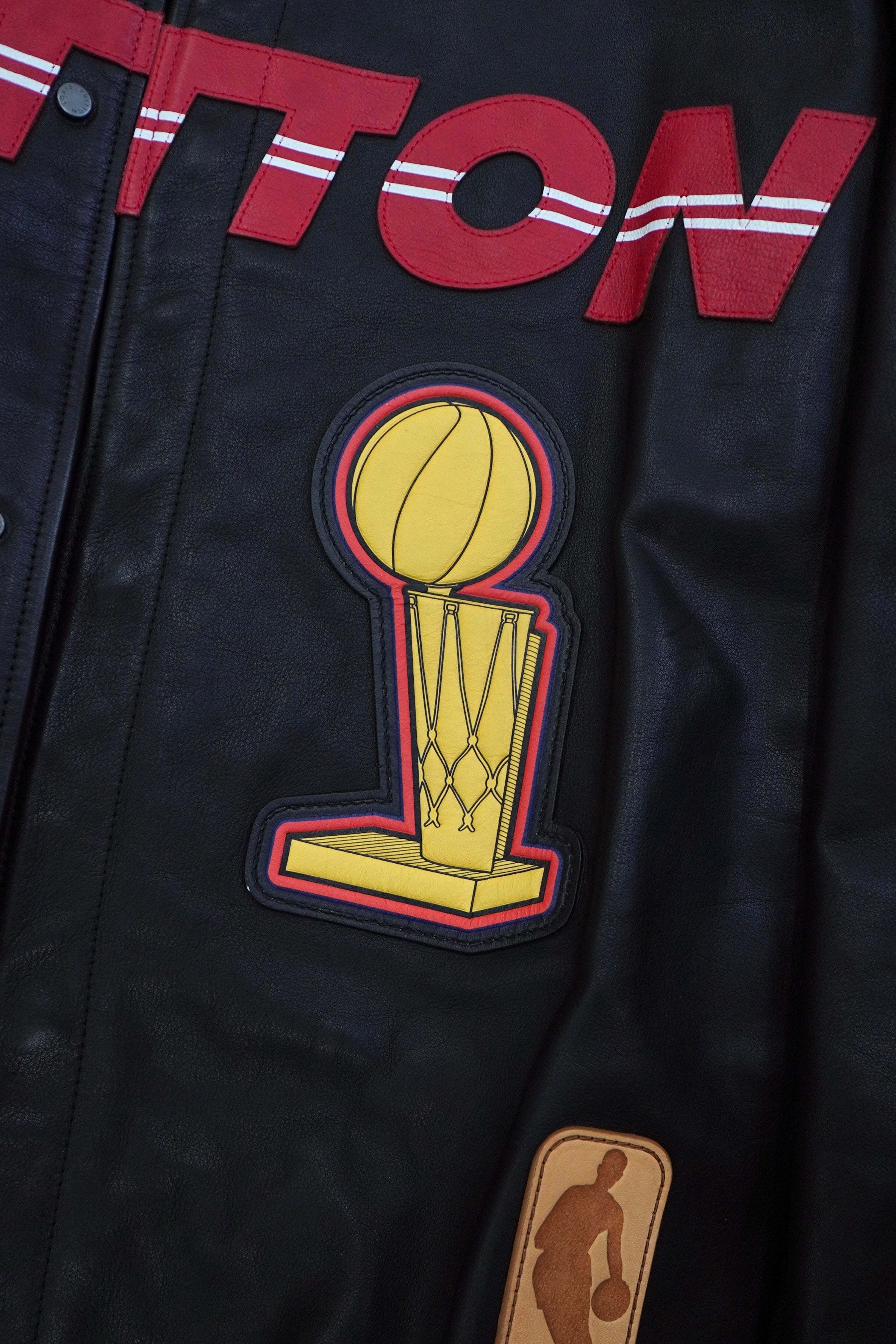 Louis Vuitton × NBA Logos Leather Hero Jacket