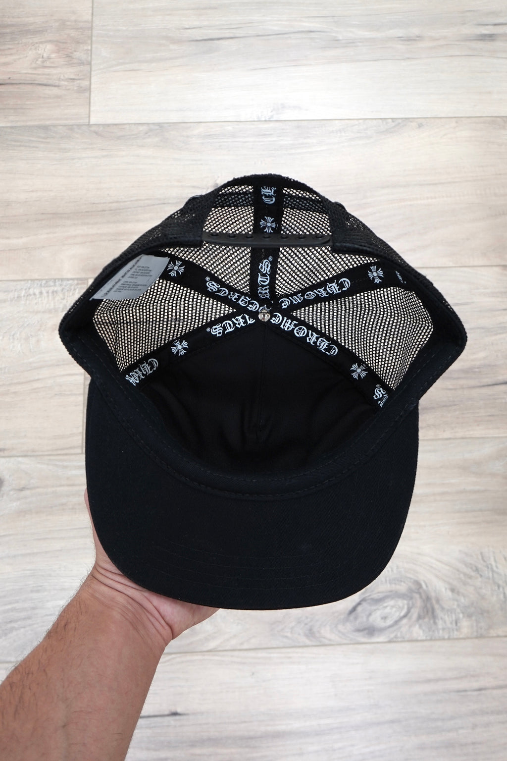 Chrome Hearts Red Cemetery Cross Trucker Hat