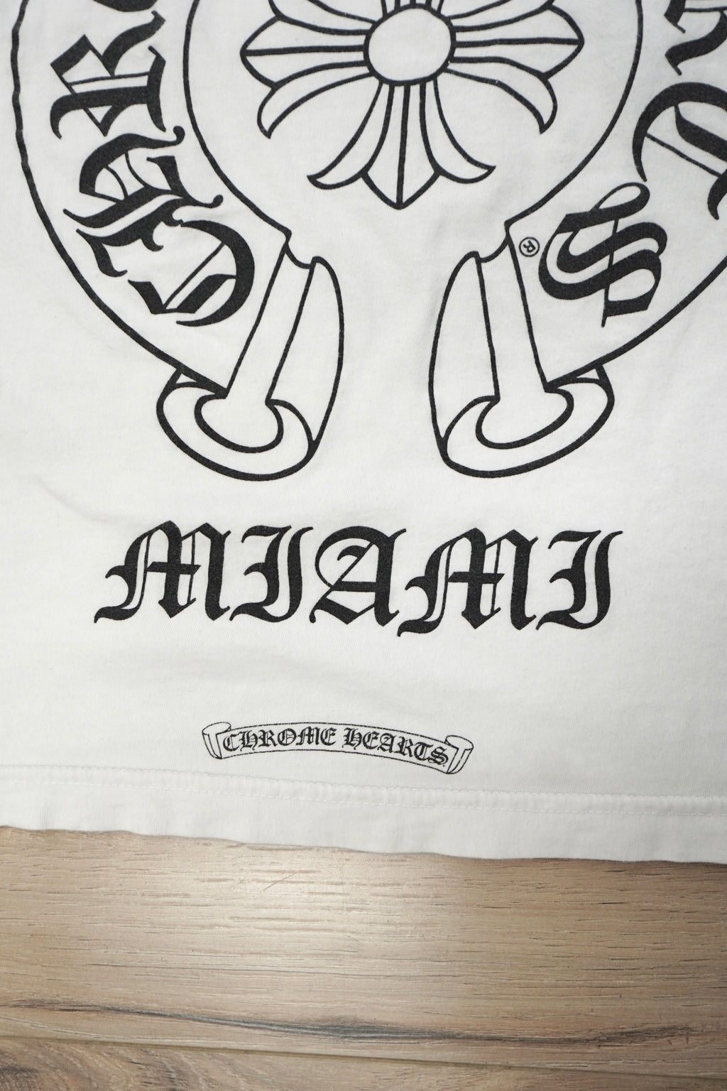 Chrome Hearts Miami Exclusive Horseshoe White T-Shirt