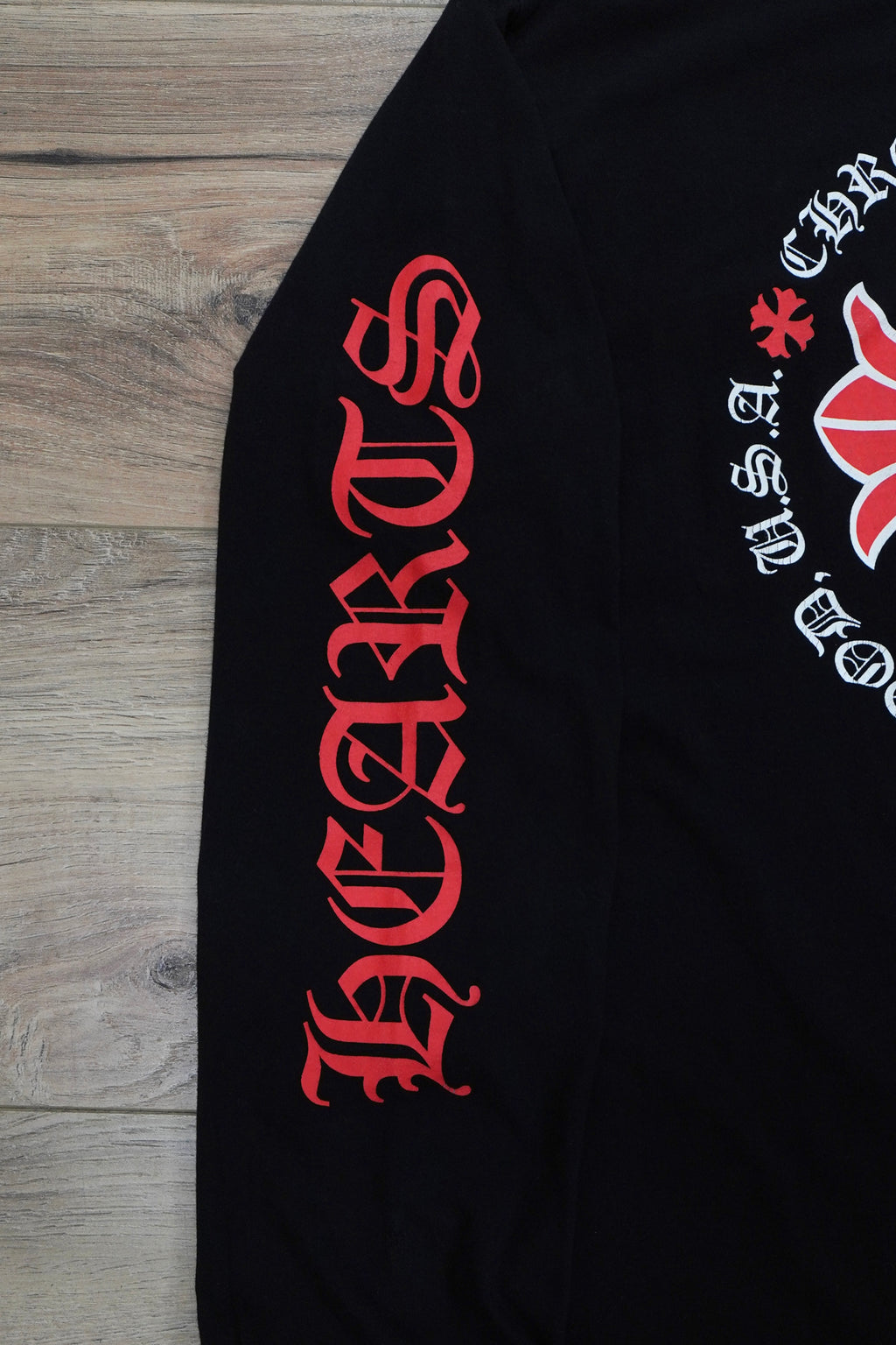 Chrome Hearts Made In Hollywood Red Plus Cross Long-Sleeve