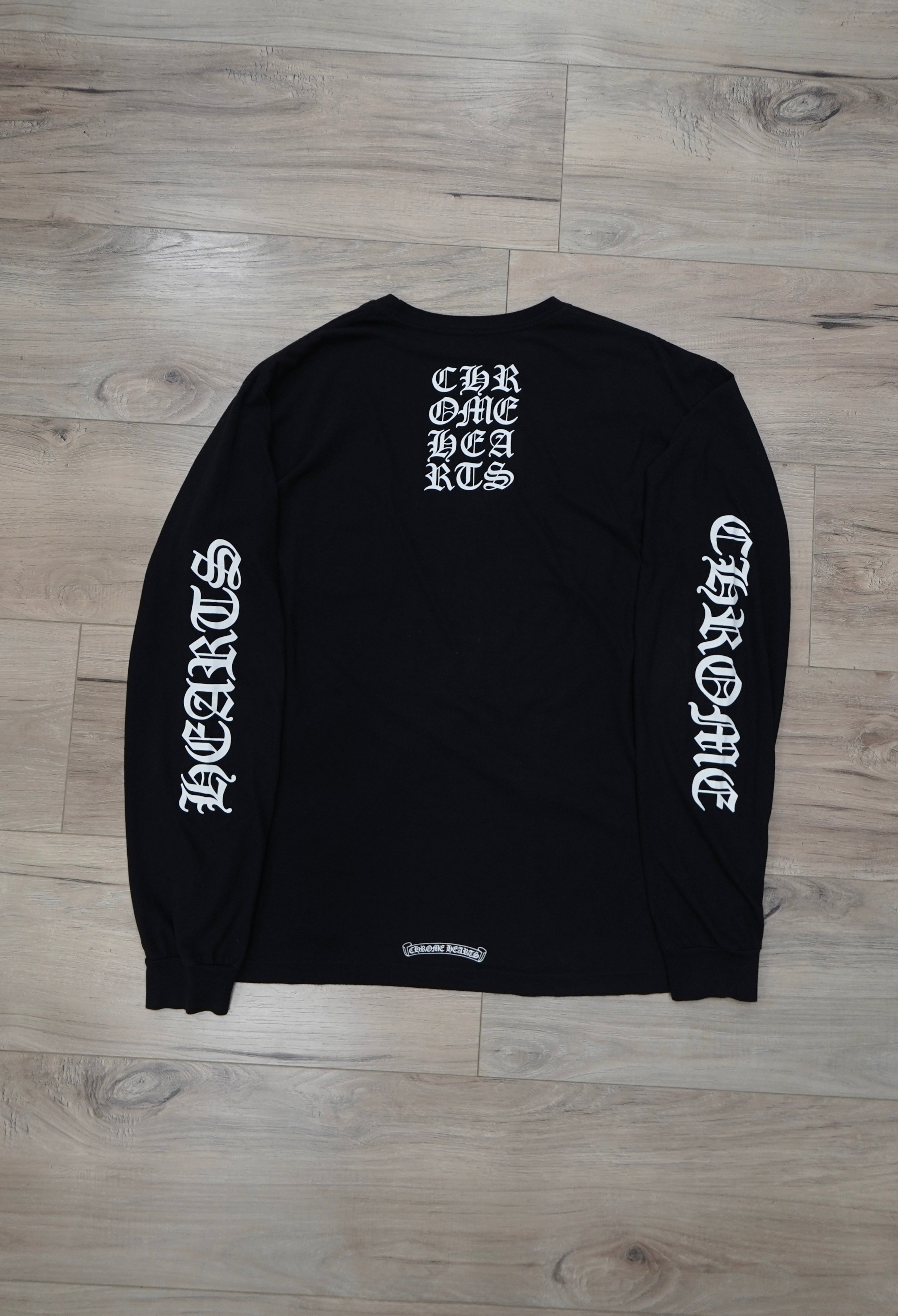 Chrome Hearts Script Logo Black Long-Sleeve