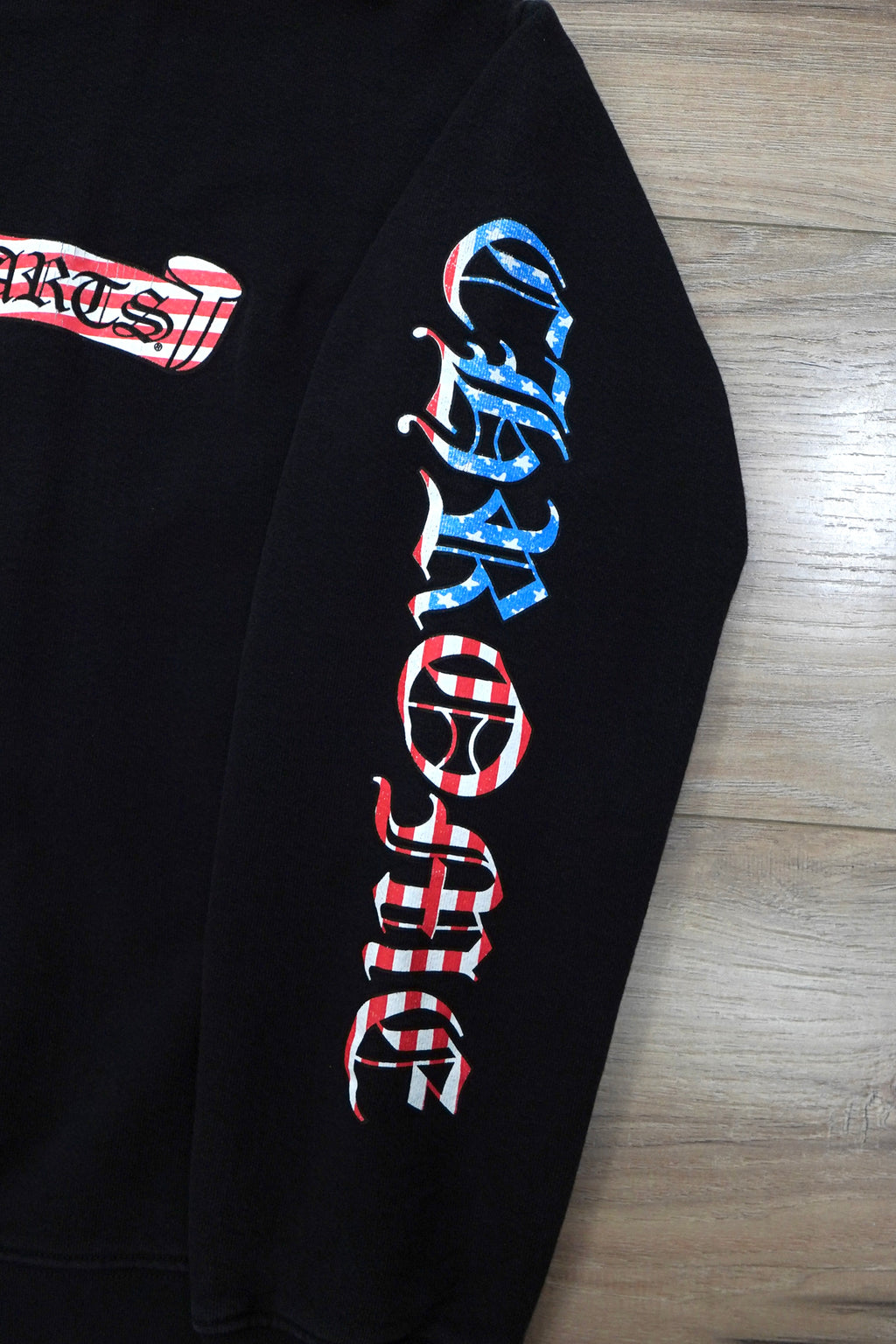 Chrome Hearts x Matty Boy US Flag Scroll Logo Crewneck