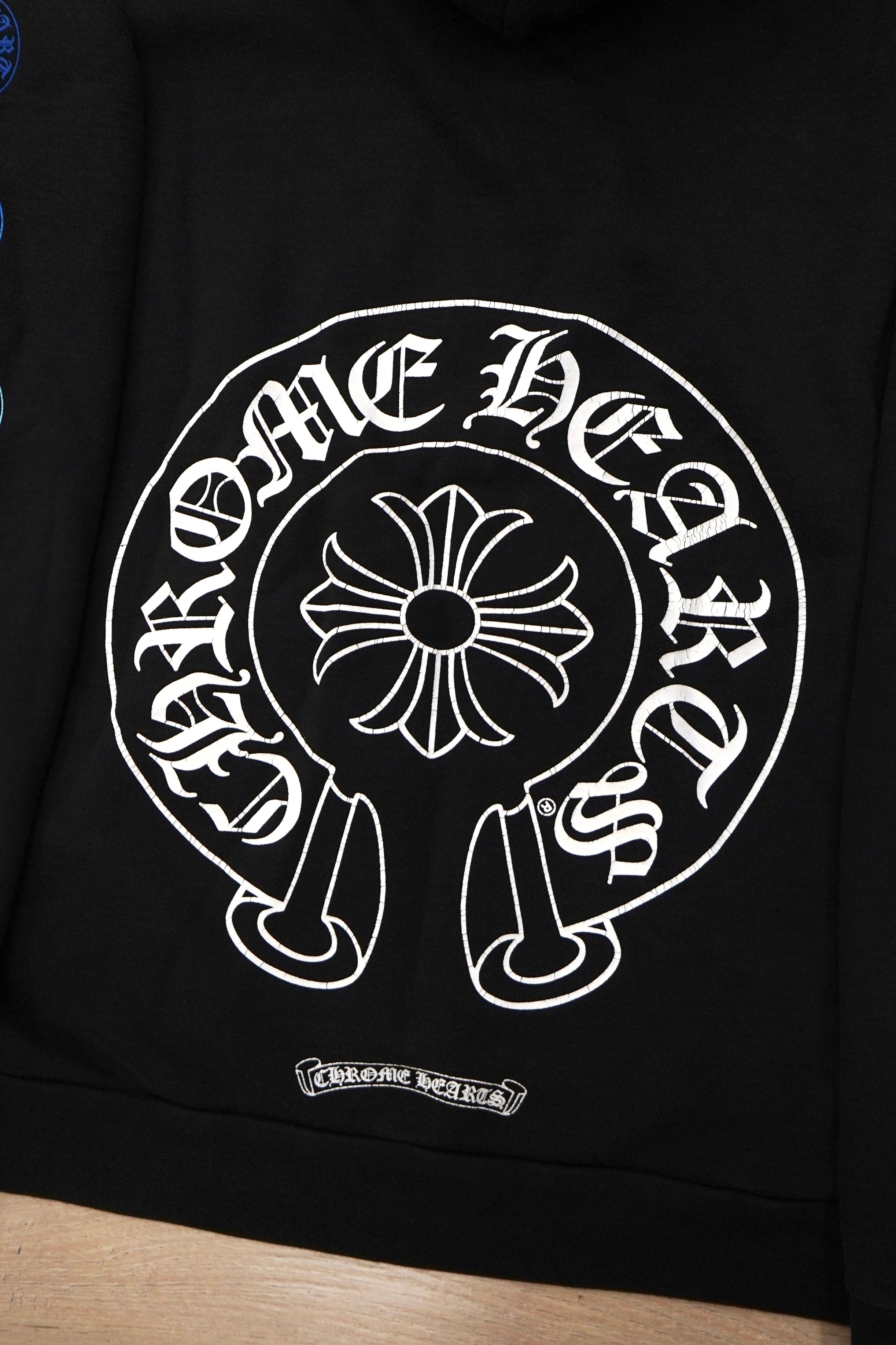 Chrome Hearts Multi Color Horseshoe Logo Zip Up Hoodie