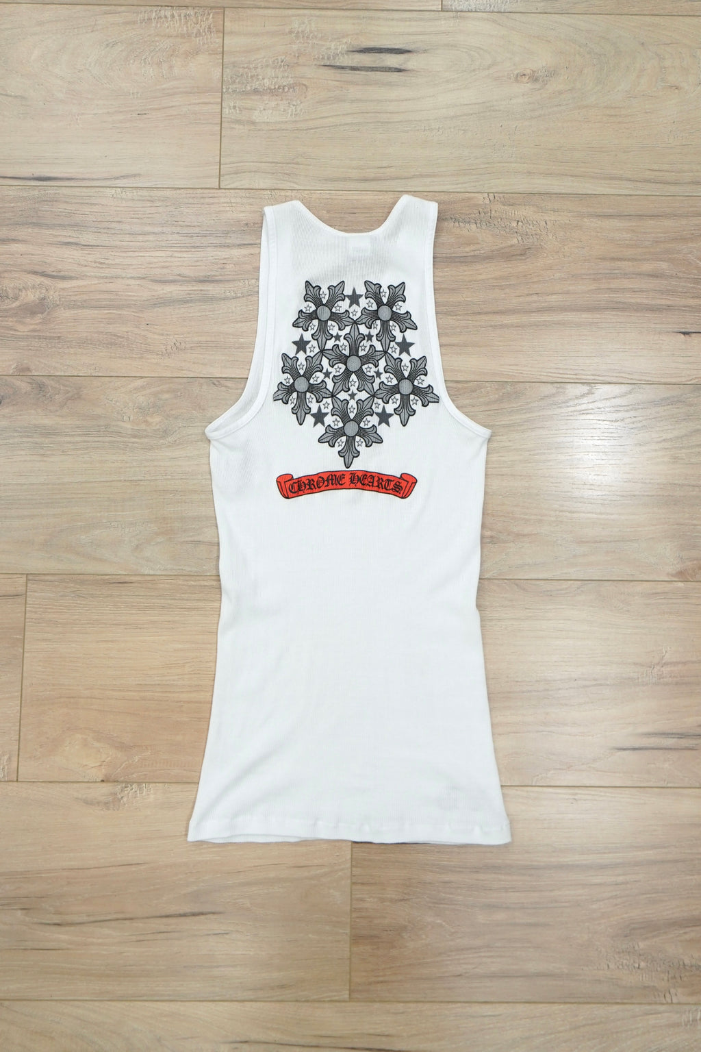 Vintage Chrome Hearts Orange Scroll Ninja Star Tank Top