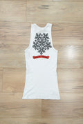 Vintage Chrome Hearts Orange Scroll Ninja Star Tank Top