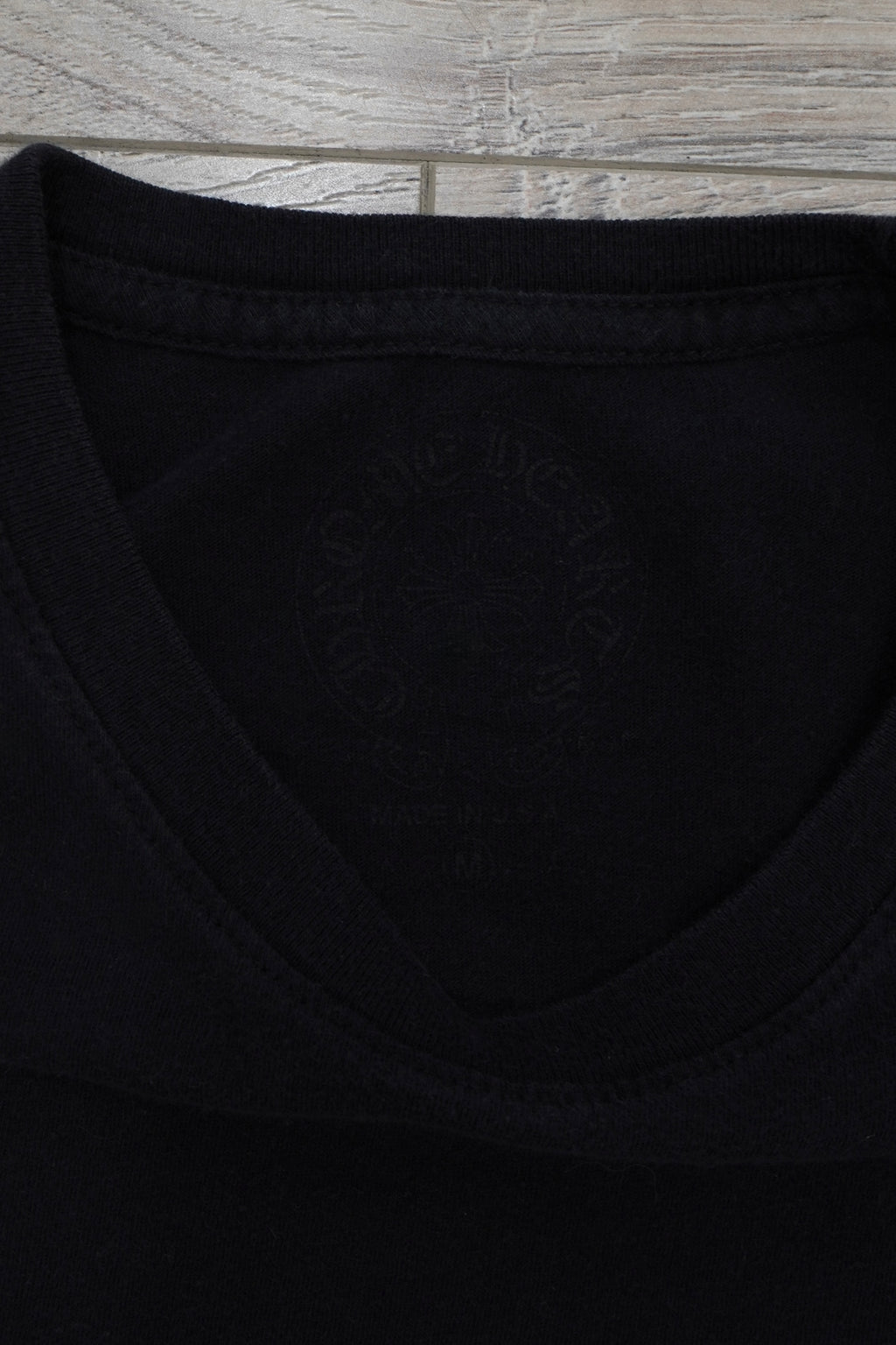 Chrome Hearts Blue Triple Cross Logo T-Shirt