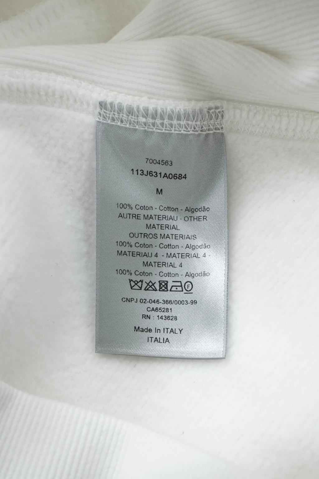 Dior All Over Monogram White Hoodie