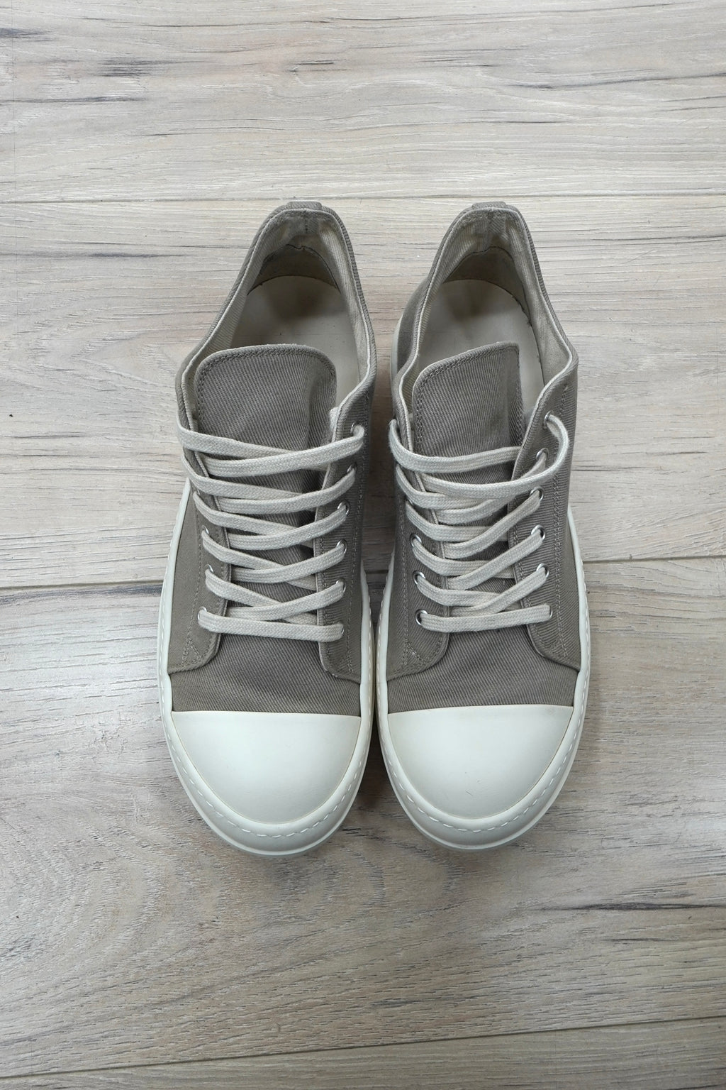 Rick Owens DRKSHDW Low Sneaks 'Dirty Pearl"