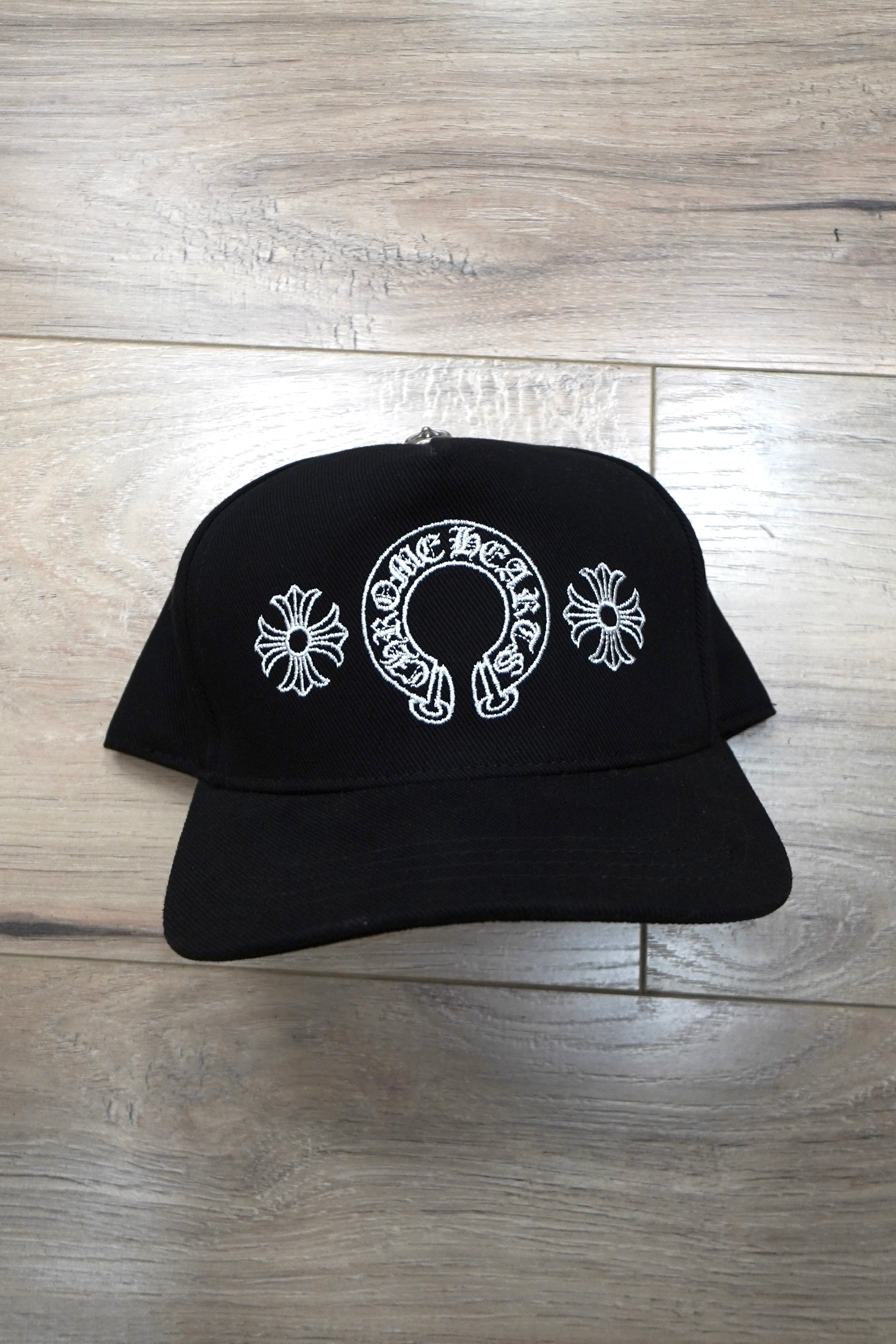 Chrome Hearts Horseshoe Black Denim Baseball Hat