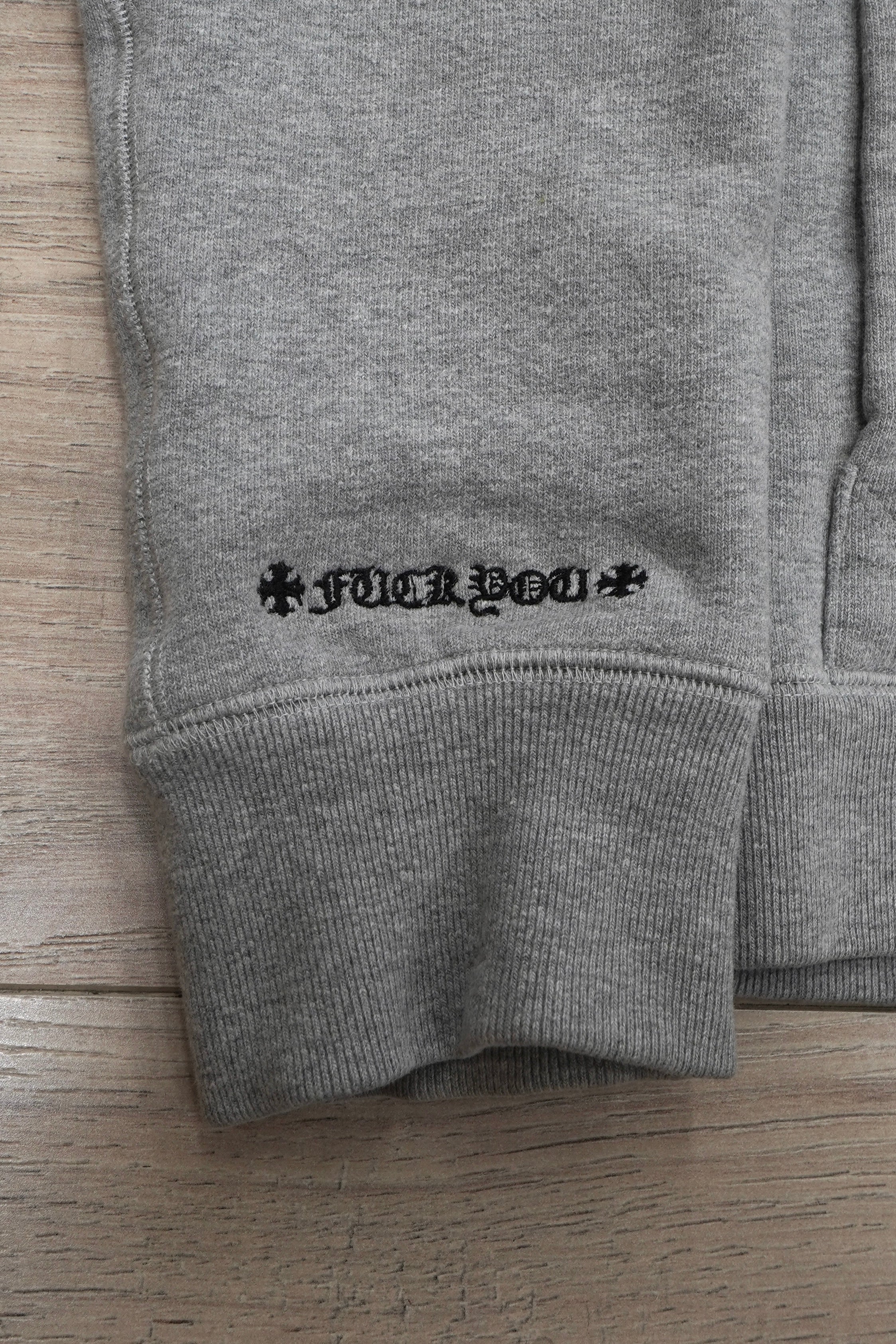 Chrome Hearts Plus Cross Patch Grey Hoodie