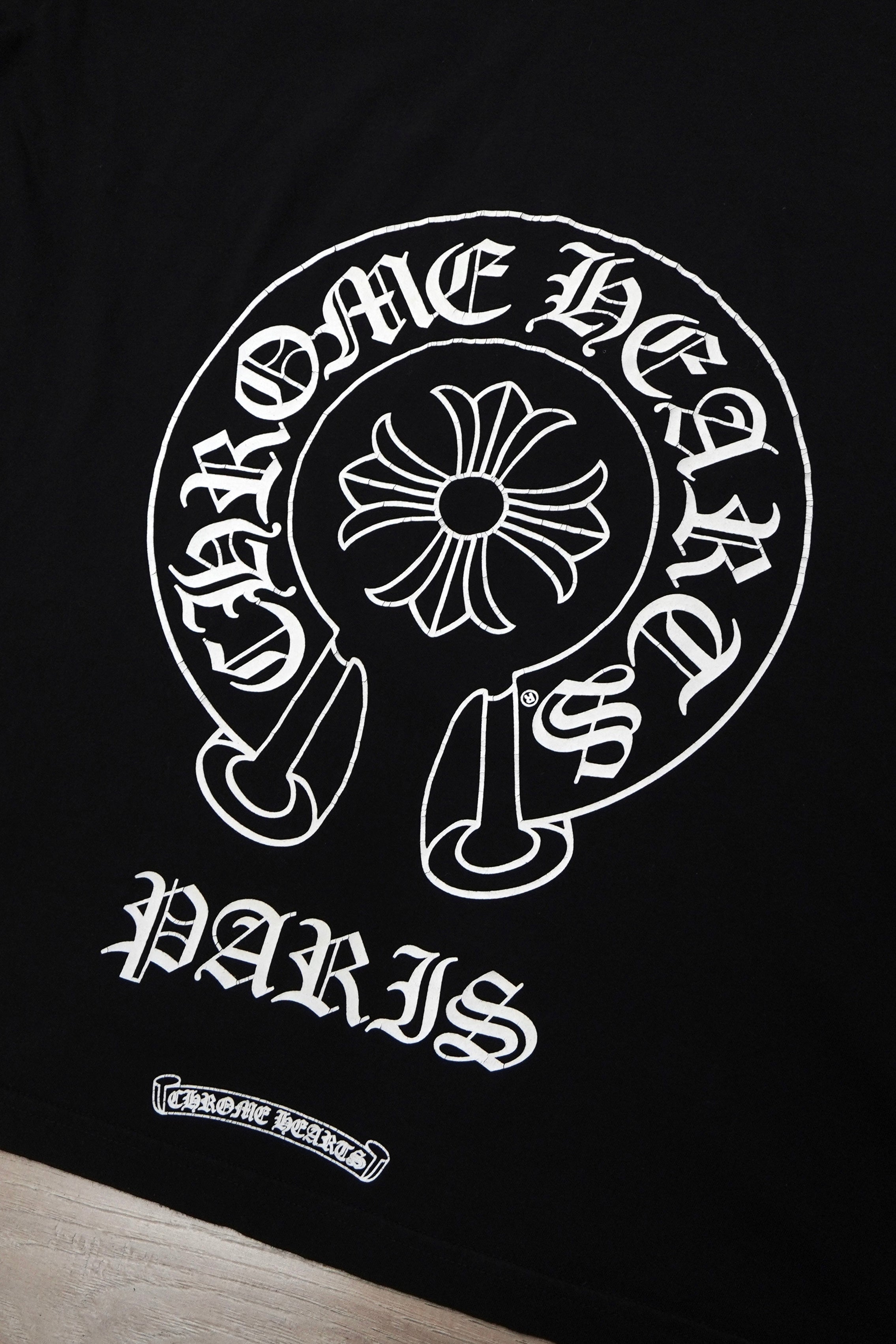 Chrome Hearts Paris Exclusive Horseshoe Black T-Shirt