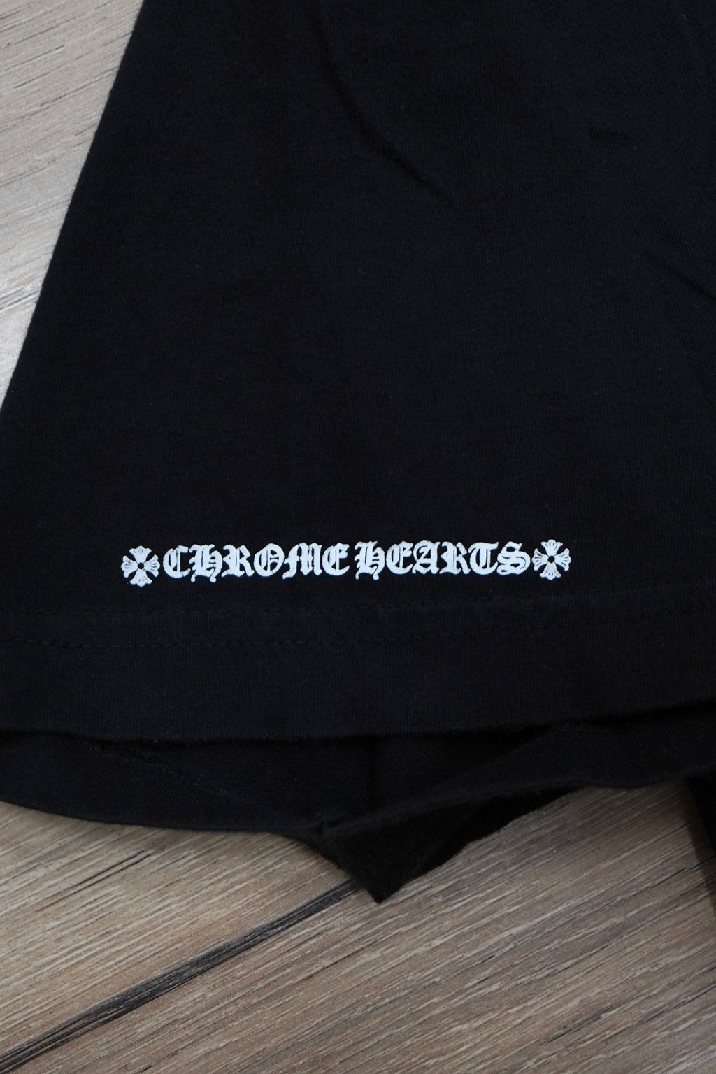 Chrome Hearts Scroll Logo Black T-Shirt
