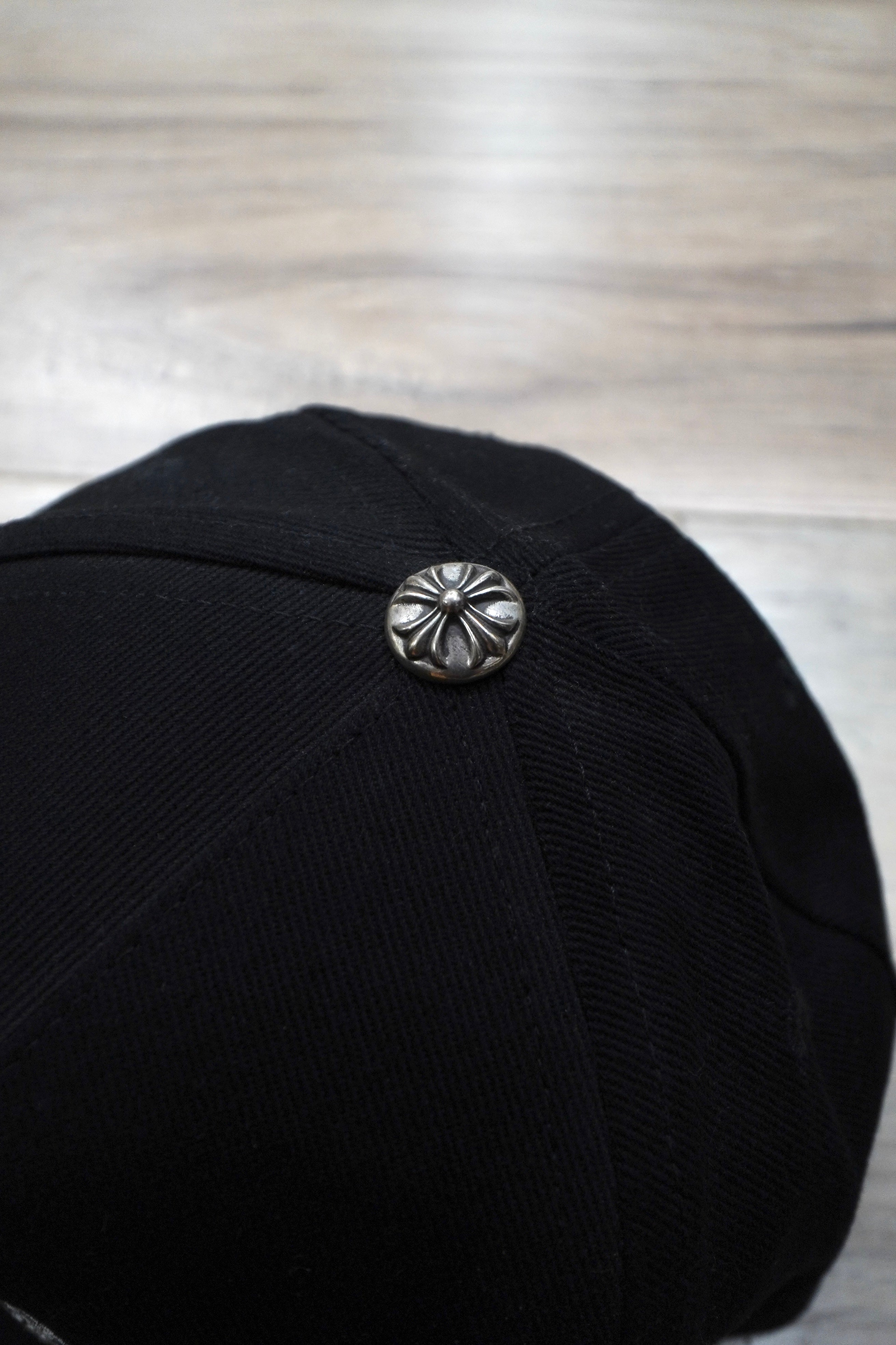 Chrome Hearts Horseshoe Black Denim Baseball Hat