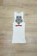 Vintage Chrome Hearts Orange Scroll Ninja Star Tank Top