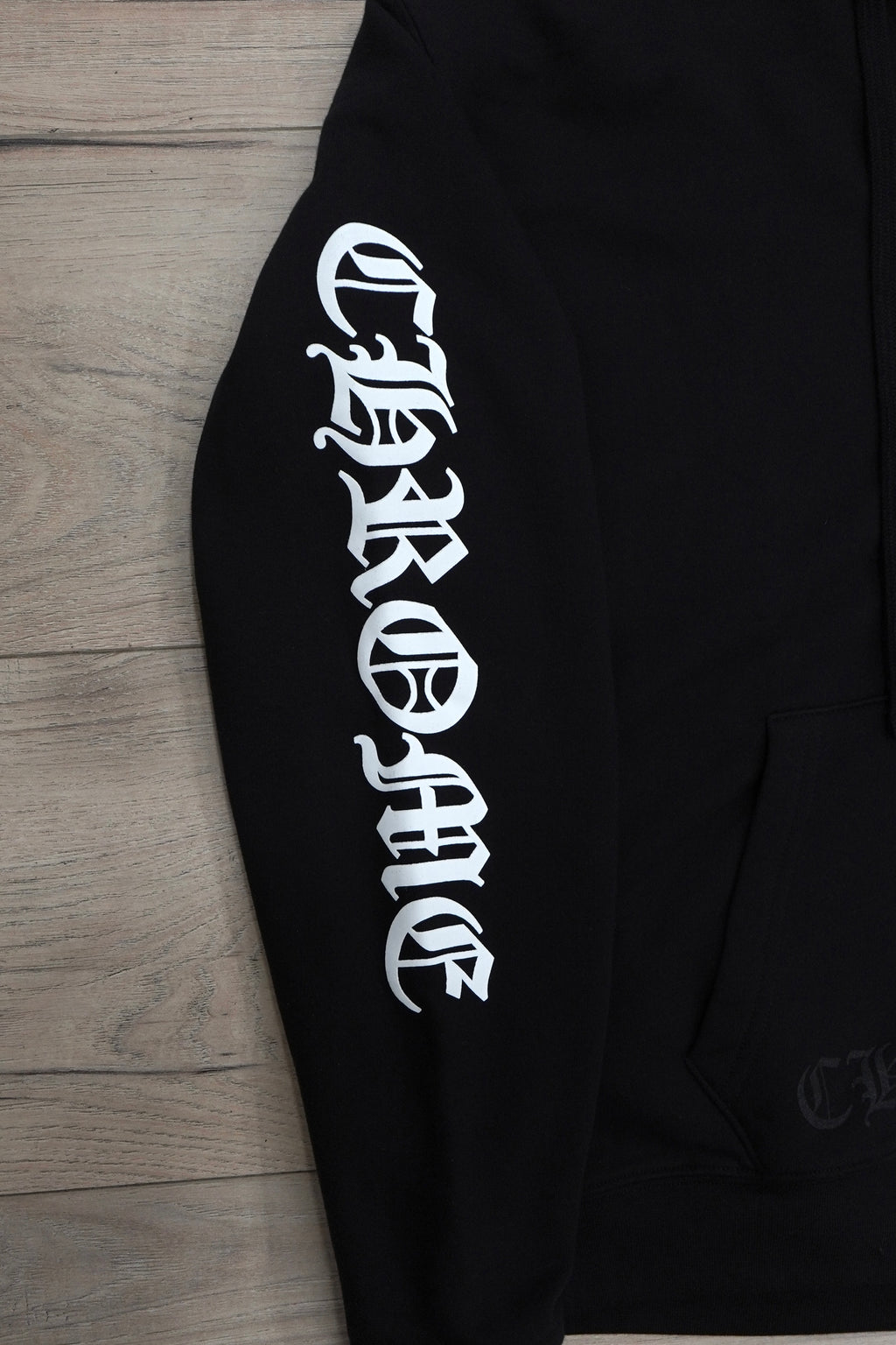 Chrome Hearts Vertical Logo Thermal Zip Up Hoodie