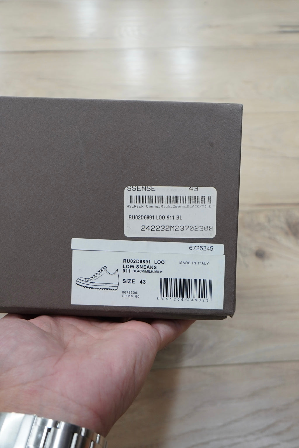 Rick Owens Scarpe Pelle Low Sneakers