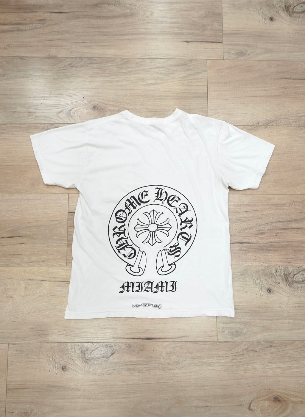 Chrome Hearts Miami Exclusive Horseshoe White T-Shirt