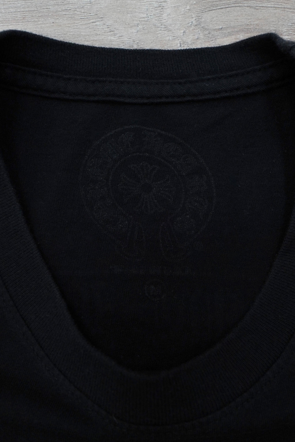 Chrome Hearts Scroll Logo Black T-Shirt