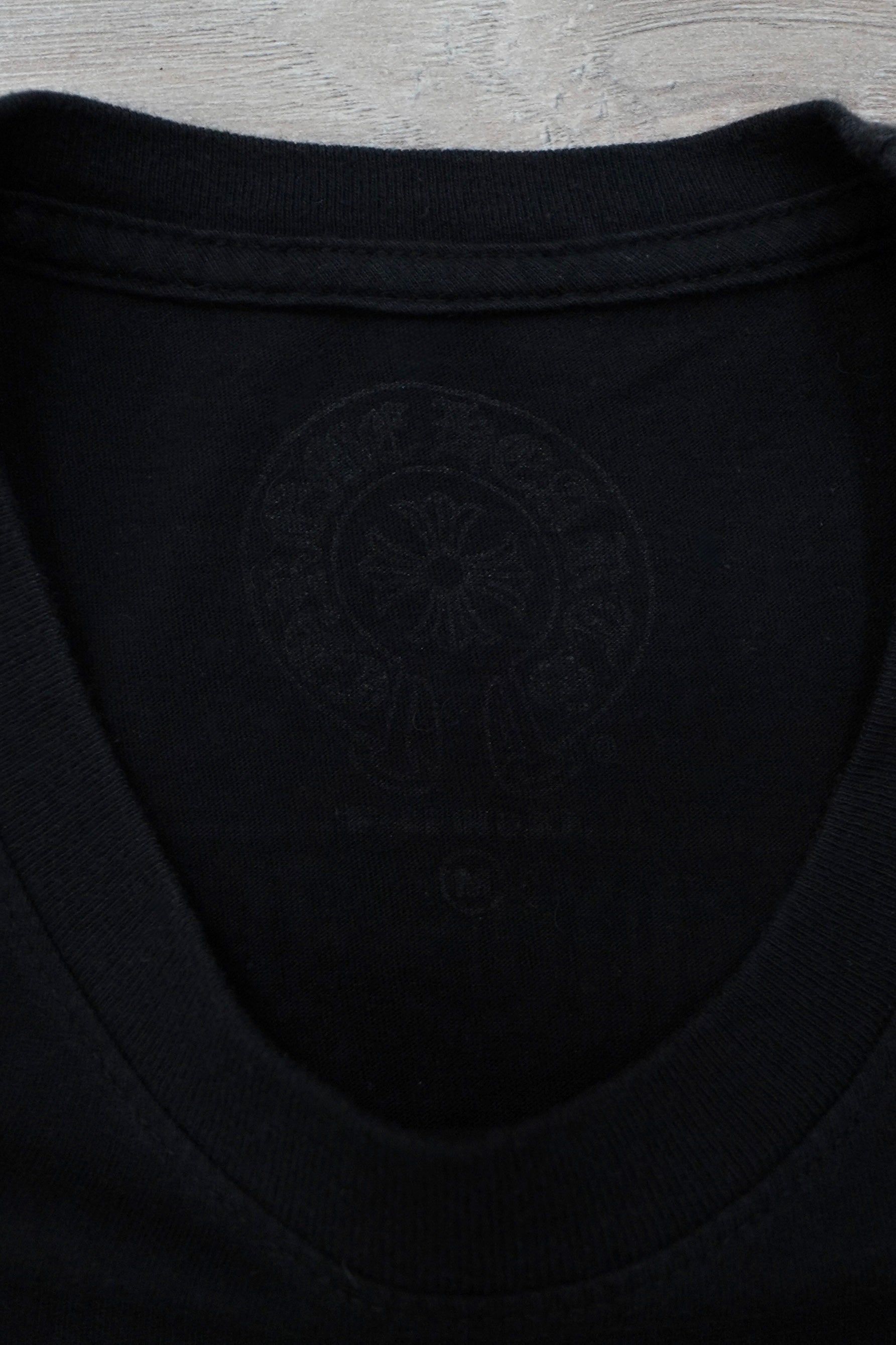 Chrome Hearts Scroll Logo Black T-Shirt
