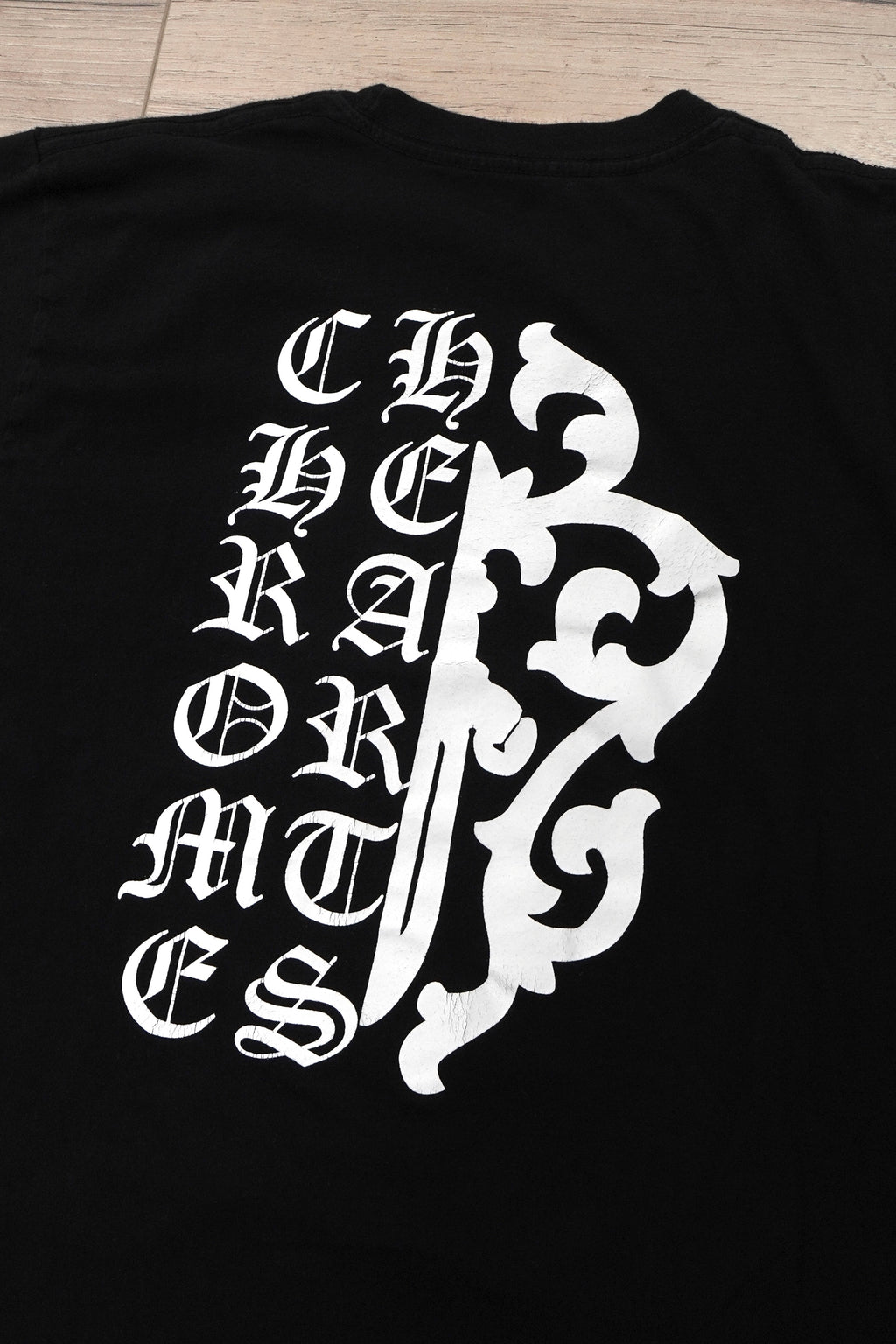 Chrome Hearts Vine Dagger Vertical Logo Mash Up T-Shirt