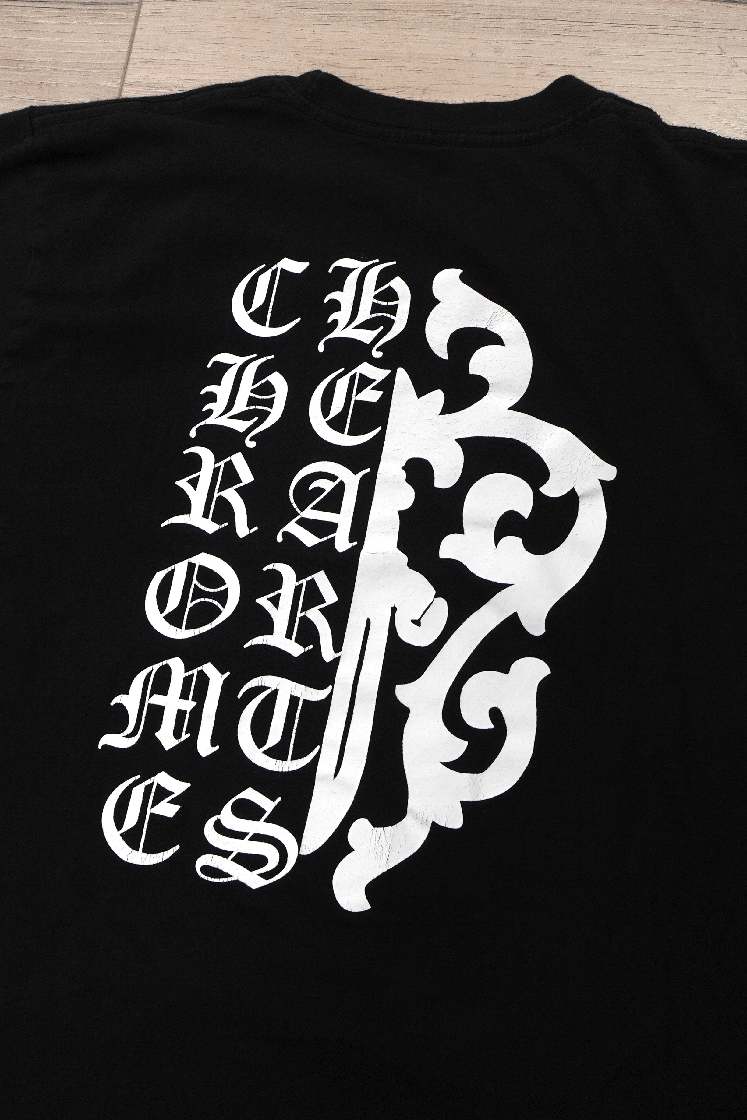 Chrome Hearts Vine Dagger Vertical Logo Mash Up T-Shirt