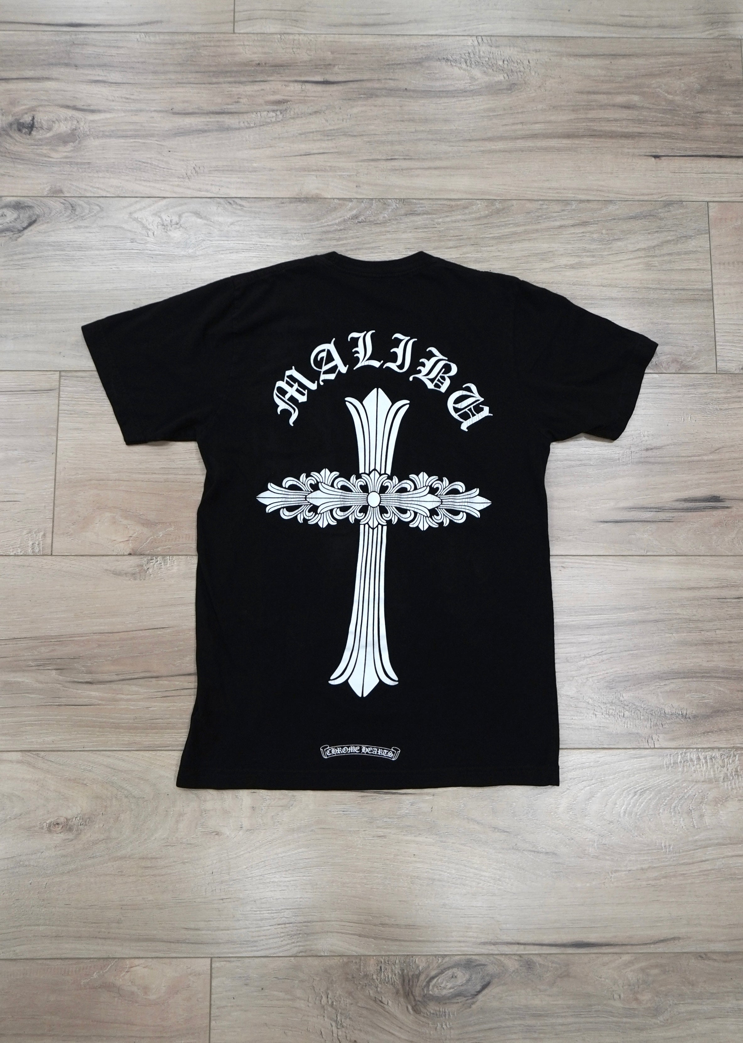 Vintage Chrome Hearts Malibu Exclusive Floral Cross T-Shirt