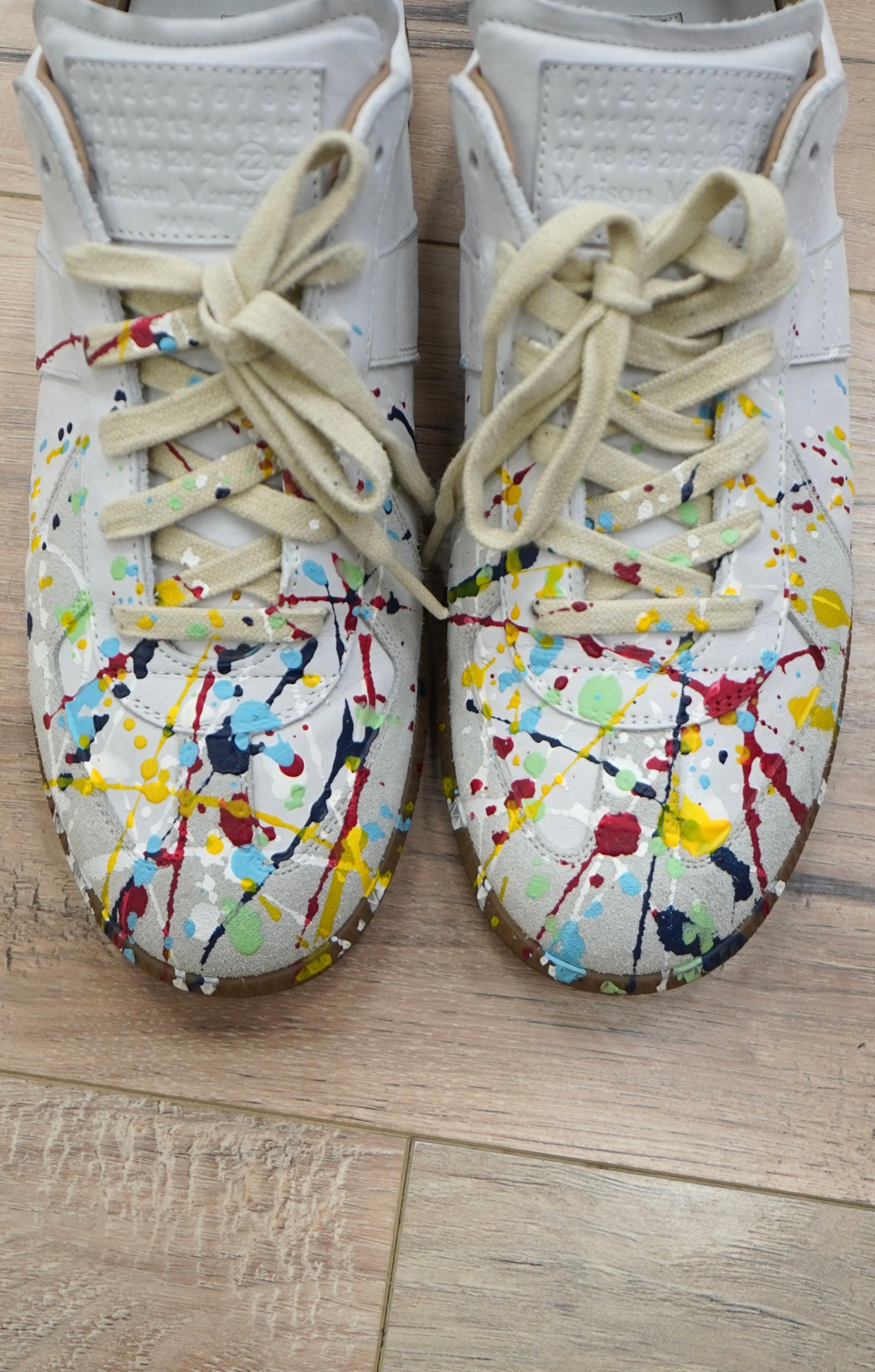 Maison Margiela Replica Paint-Splatter Gat Sneakers