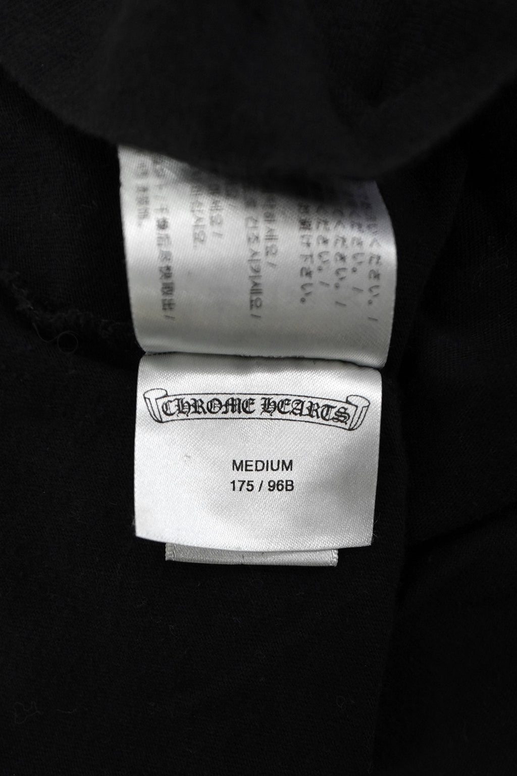 Chrome Hearts Scroll Logo Black T-Shirt