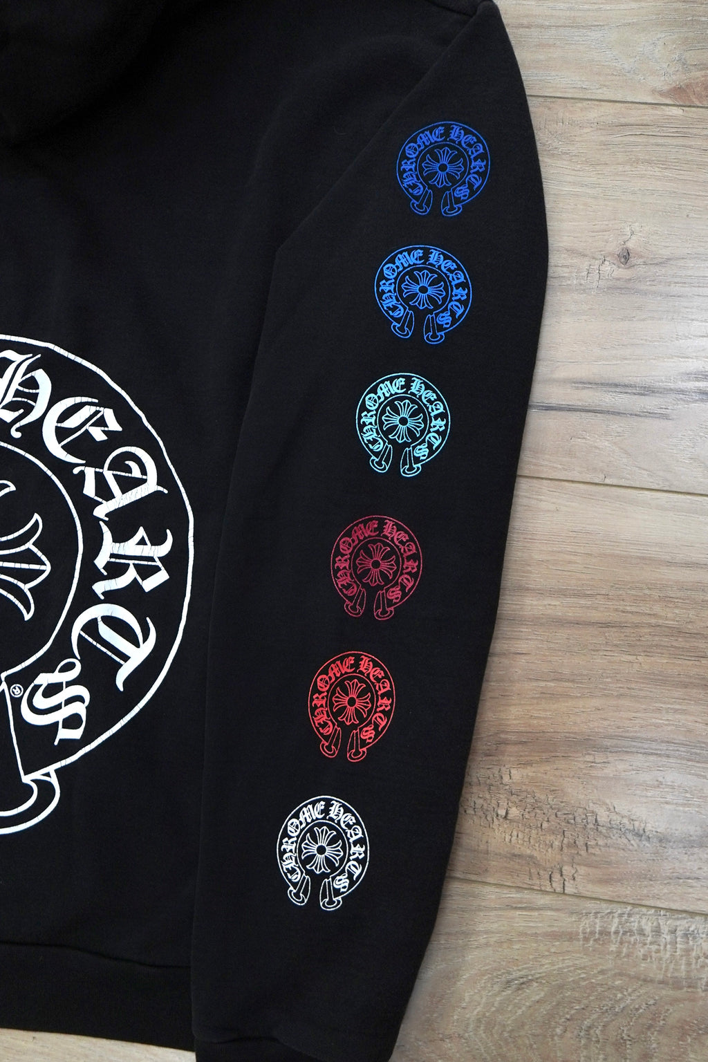 Chrome Hearts Multi Color Horseshoe Logo Zip Up Hoodie
