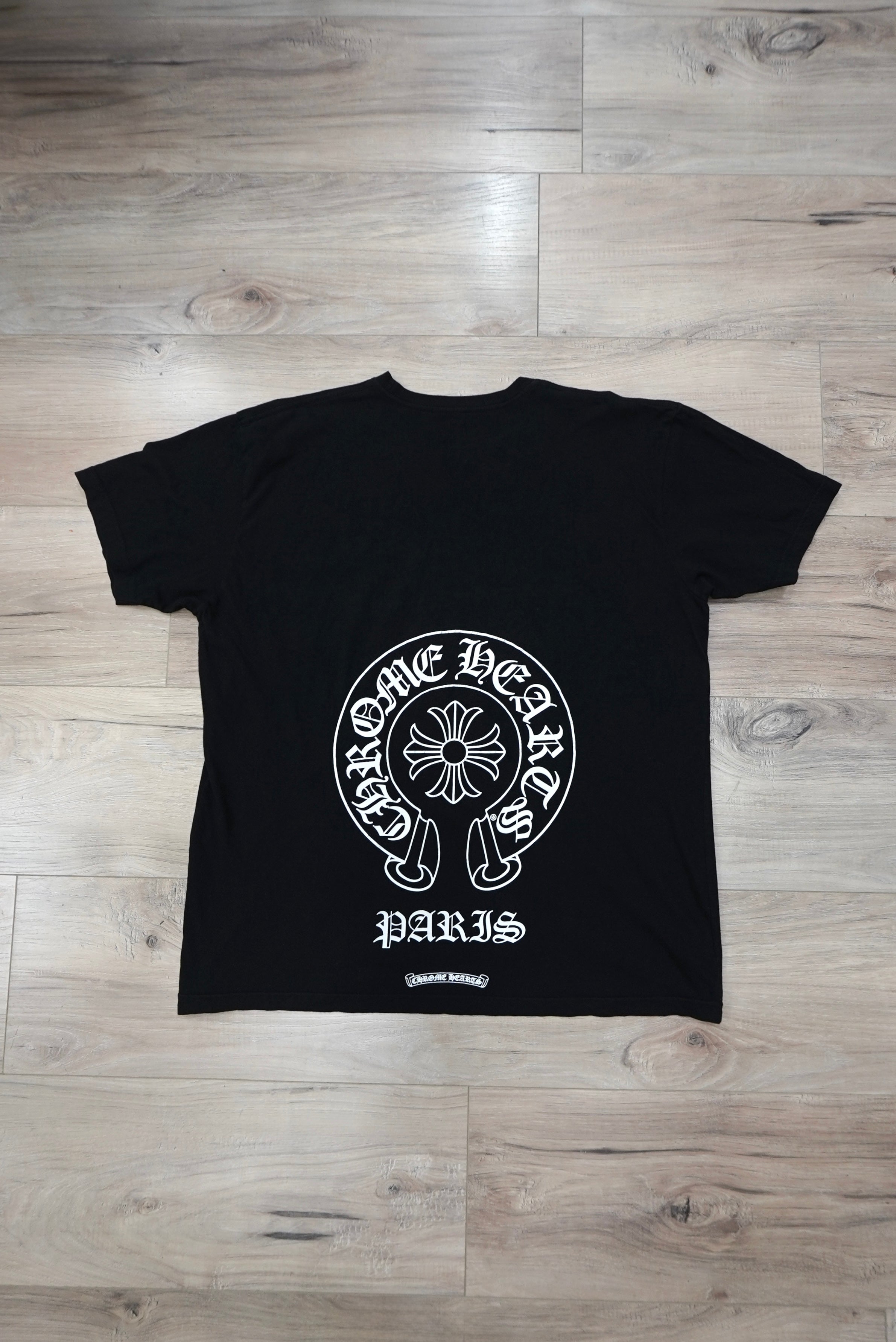 Chrome Hearts Paris Exclusive Horseshoe Black T-Shirt